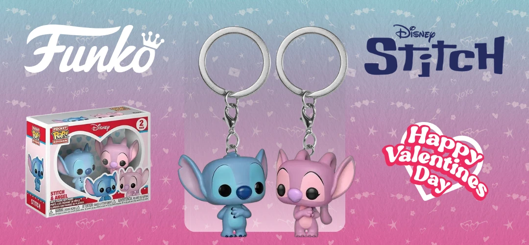 Pocket POP pakiranje 2 privjeska Disney Stitch & Angel banner