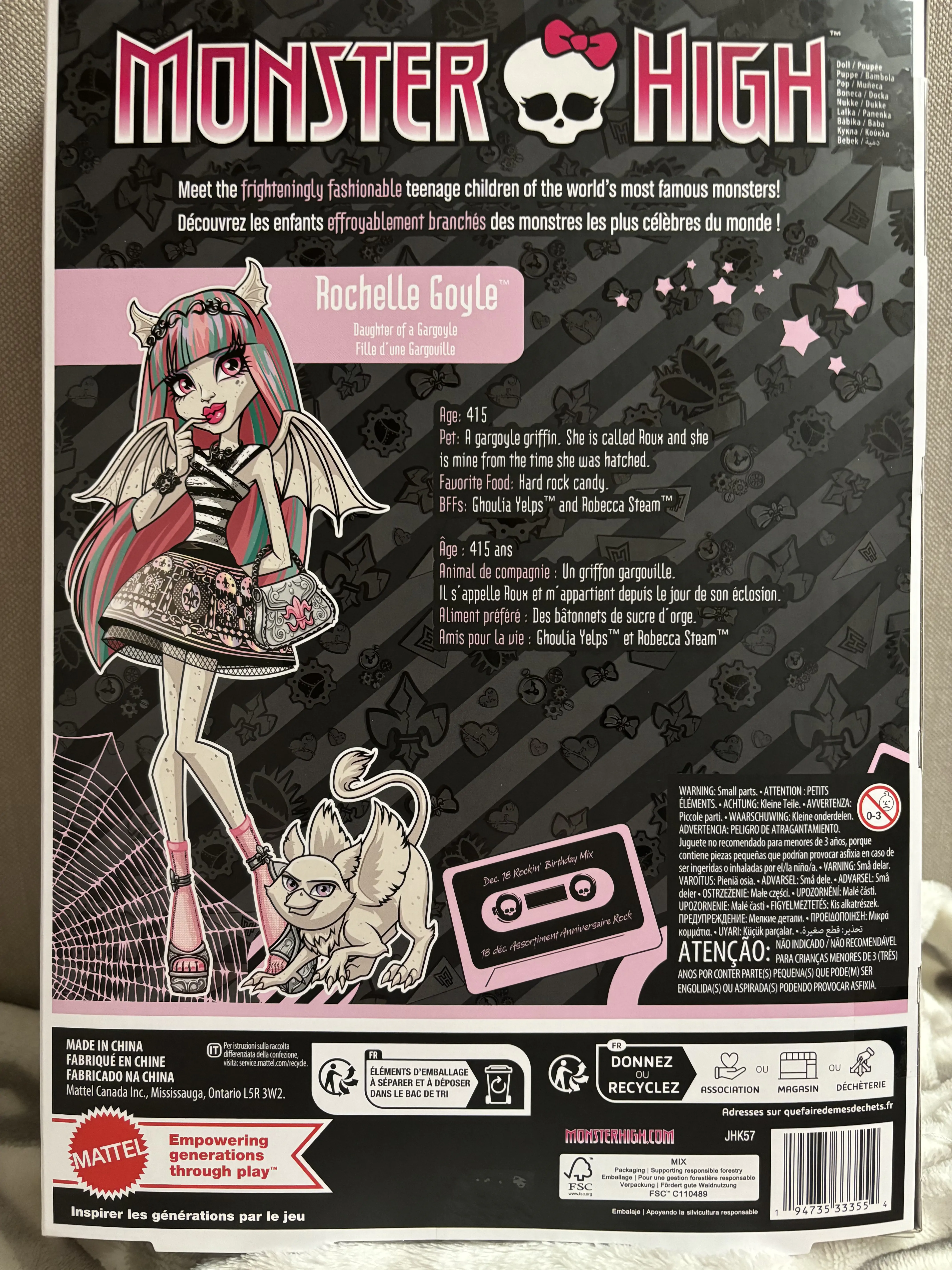 Monster High Collector Lutka Rochelle Goyle fotografija proizvoda