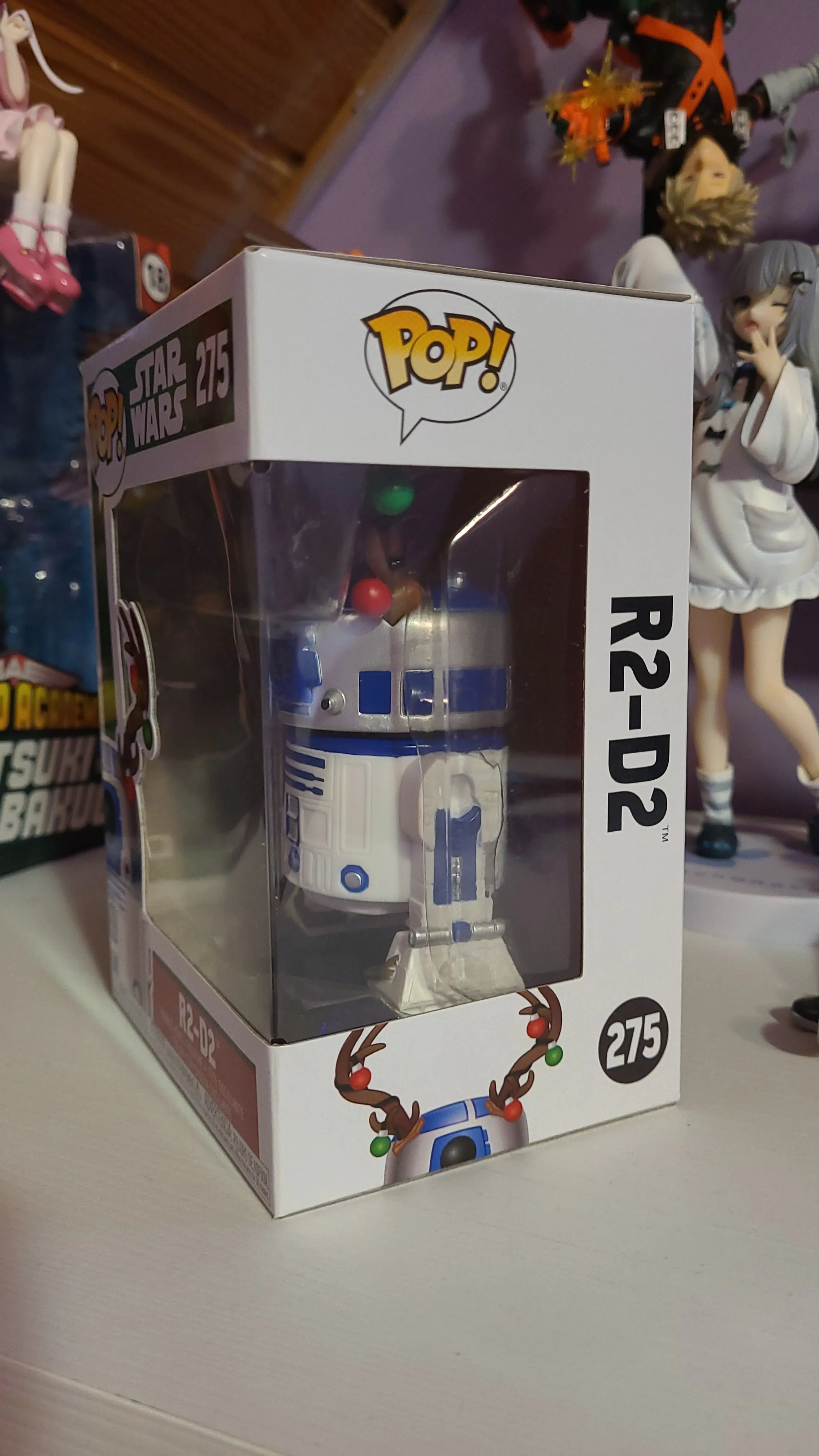 POP figurica Star Wars Holiday R2-D2 s rogovljem fotografija proizvoda