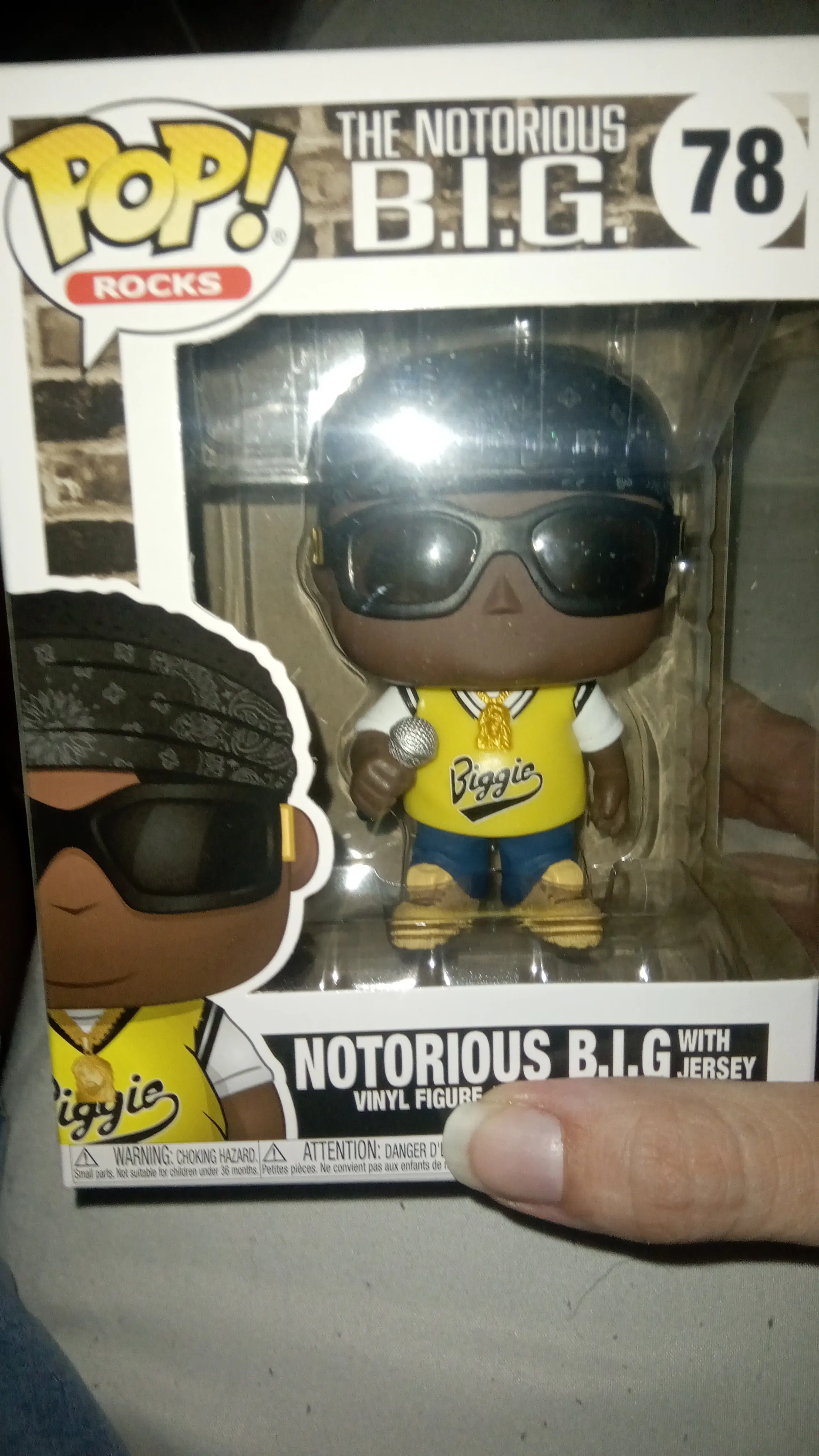 Notorious B.I.G. POP! Rocks Vinyl Figura Notorious B.I.G. (Jersey) 9 cm fotografija proizvoda