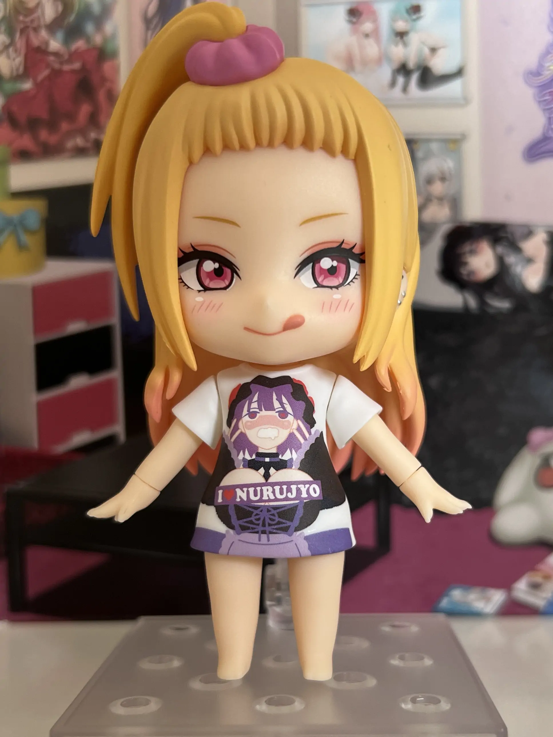 My Dress-Up Darling Nendoroid akcijska figura Marin Kitagawa: Slippery Girls Full Graphic majica kratkih rukava Ver. 10 cm fotografija proizvoda