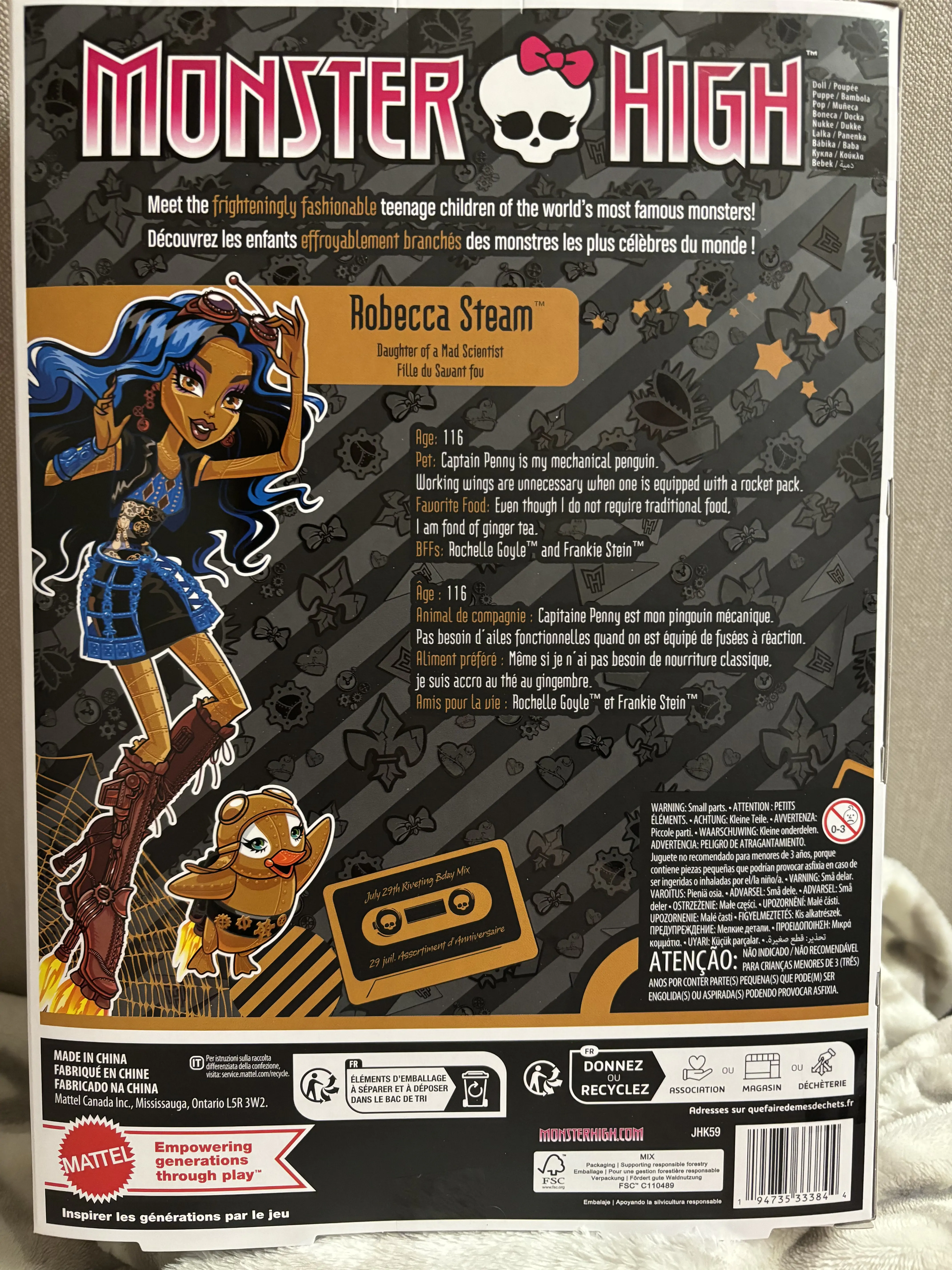 Monster High kolekcionarska lutka Robecca Steam fotografija proizvoda
