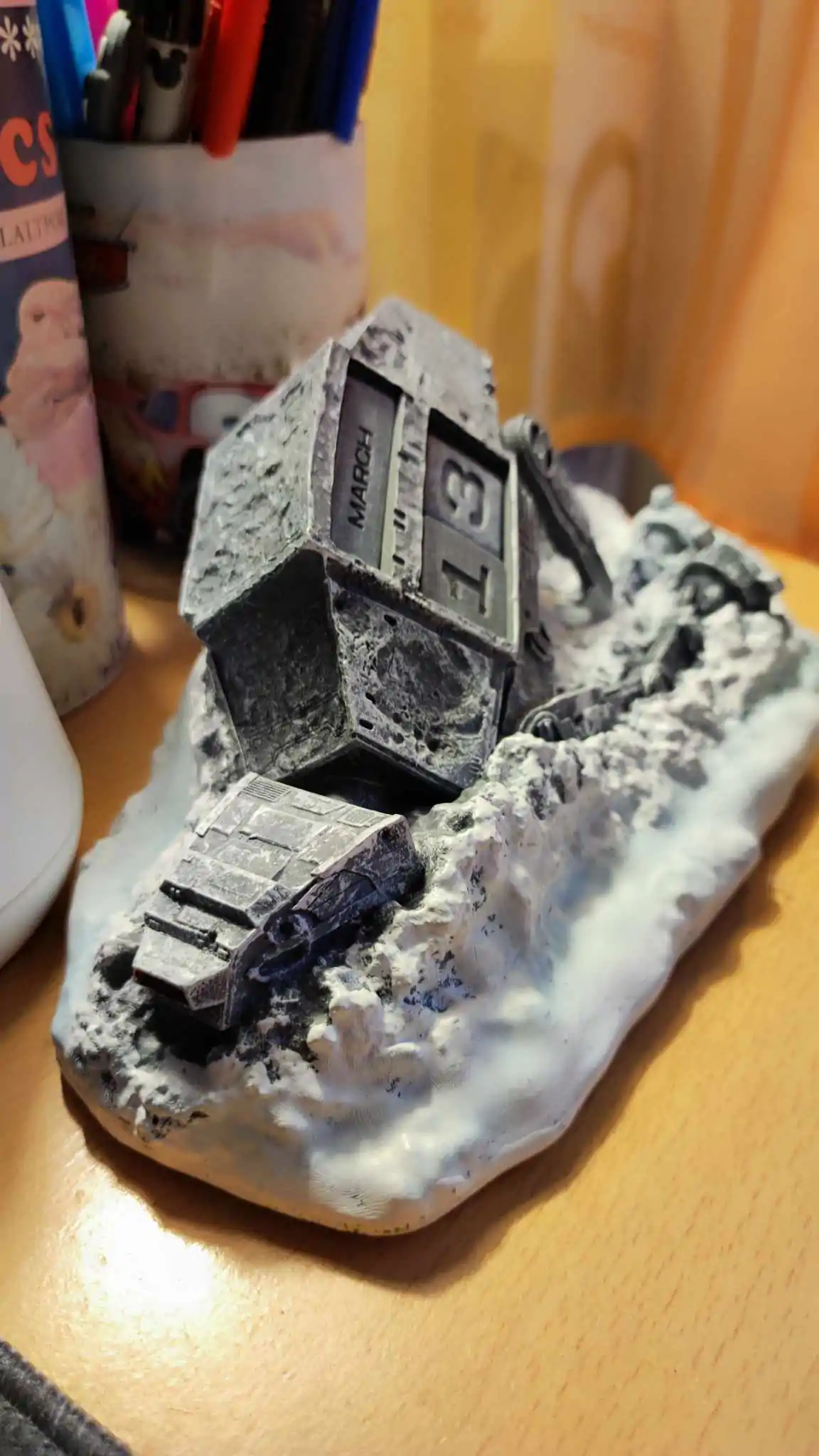 Star Wars AT-AT Shot Down 3D vječni kalendar fotografija proizvoda