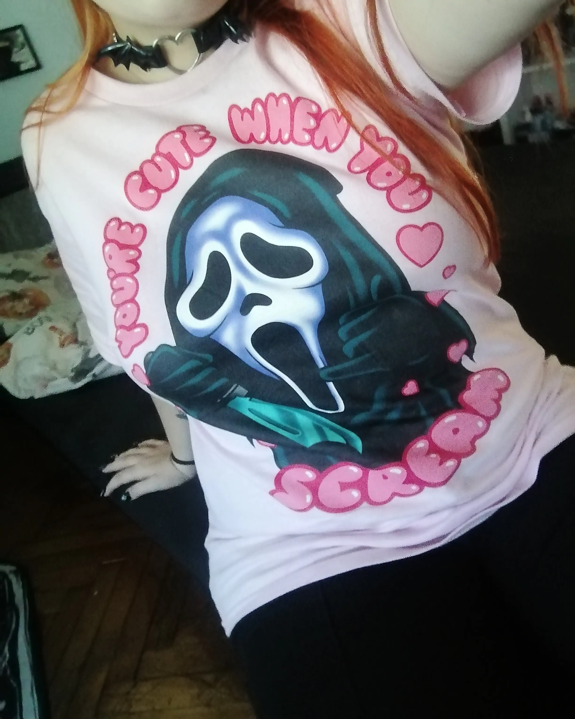 Scream T-shirt Ghost Face You're Cute when you Scream fotografija proizvoda