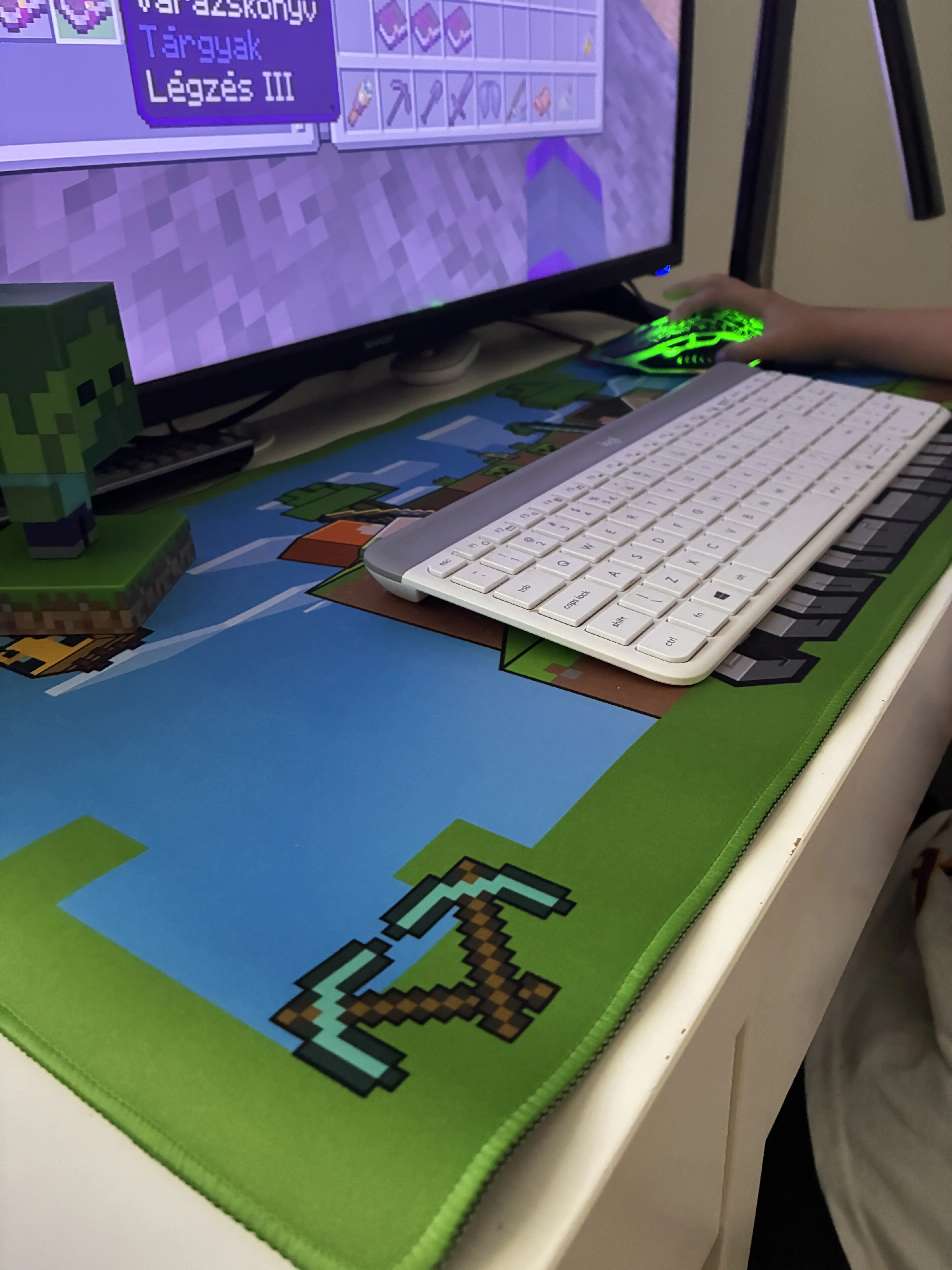 Minecraft gaming podloga za stol fotografija proizvoda