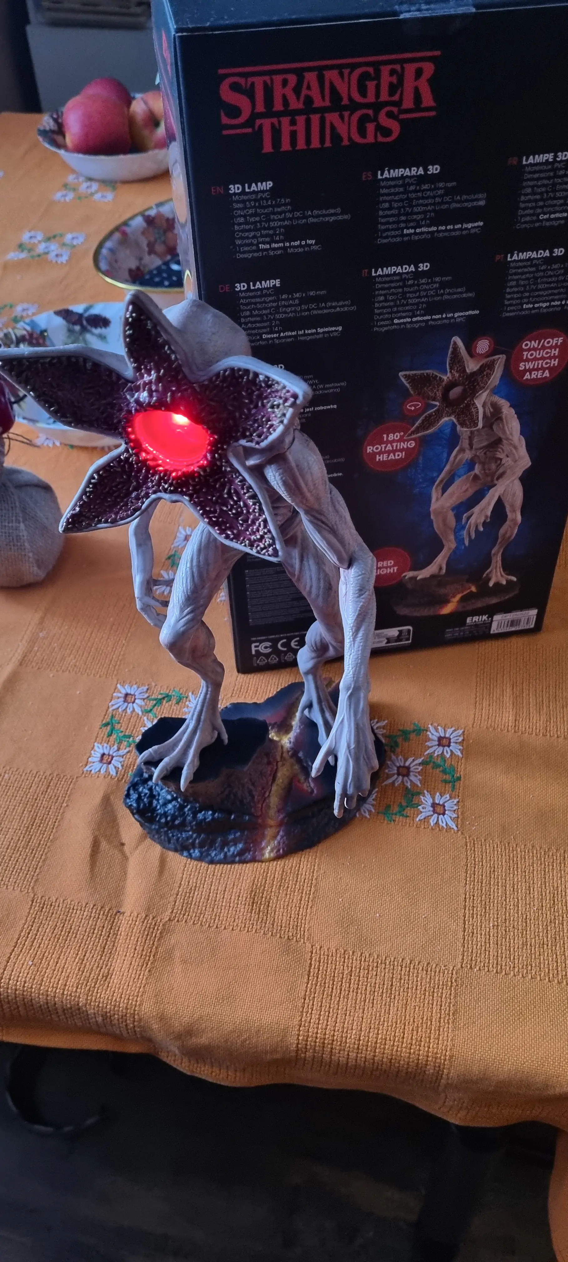 Stranger Things Demogorgon lampa fotografija proizvoda