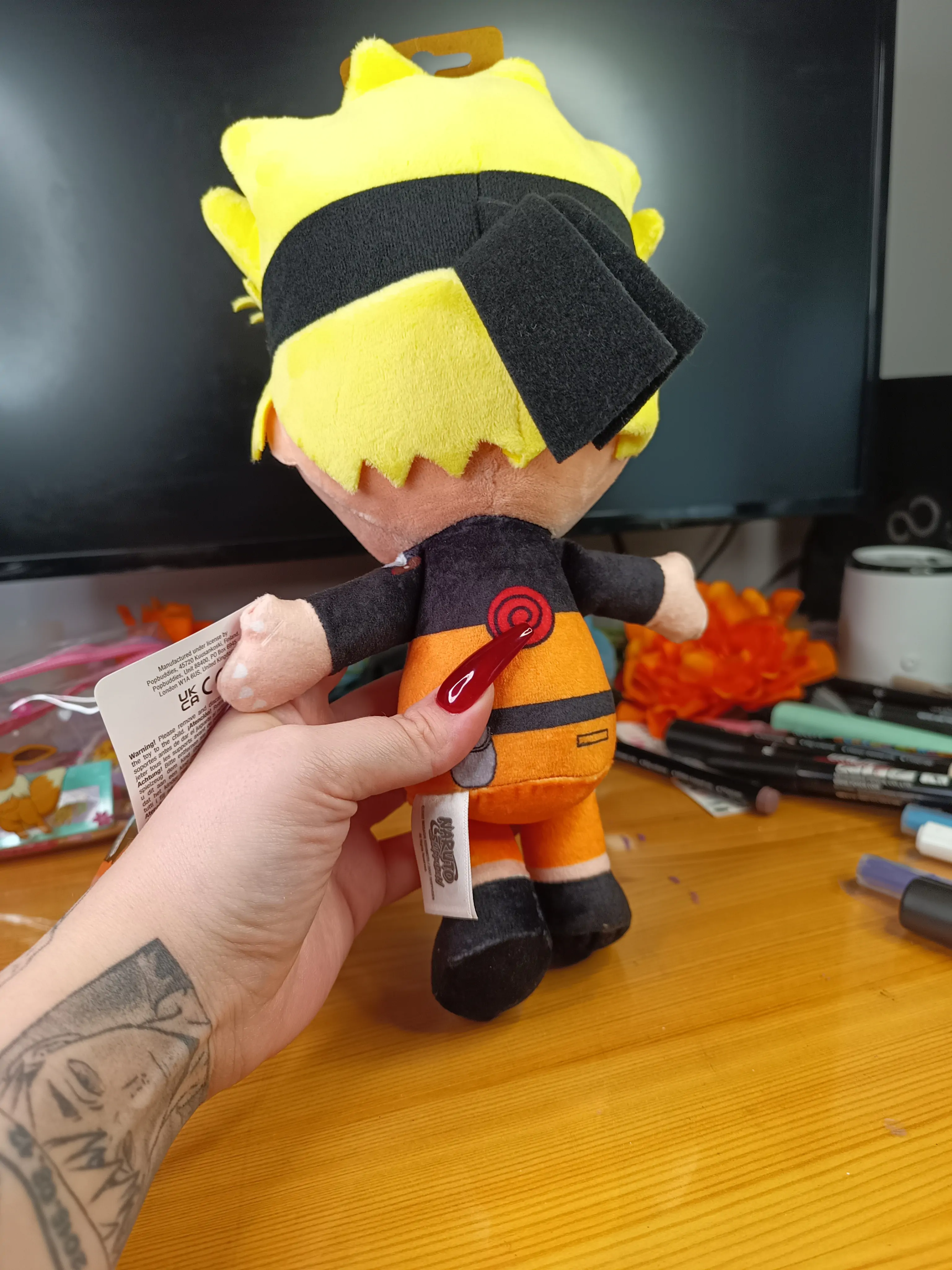 Naruto Shippuden Cuteforme Plišana Figura Naruto Uzumaki Nine Tails Unleashed Verzija 29 cm fotografija proizvoda