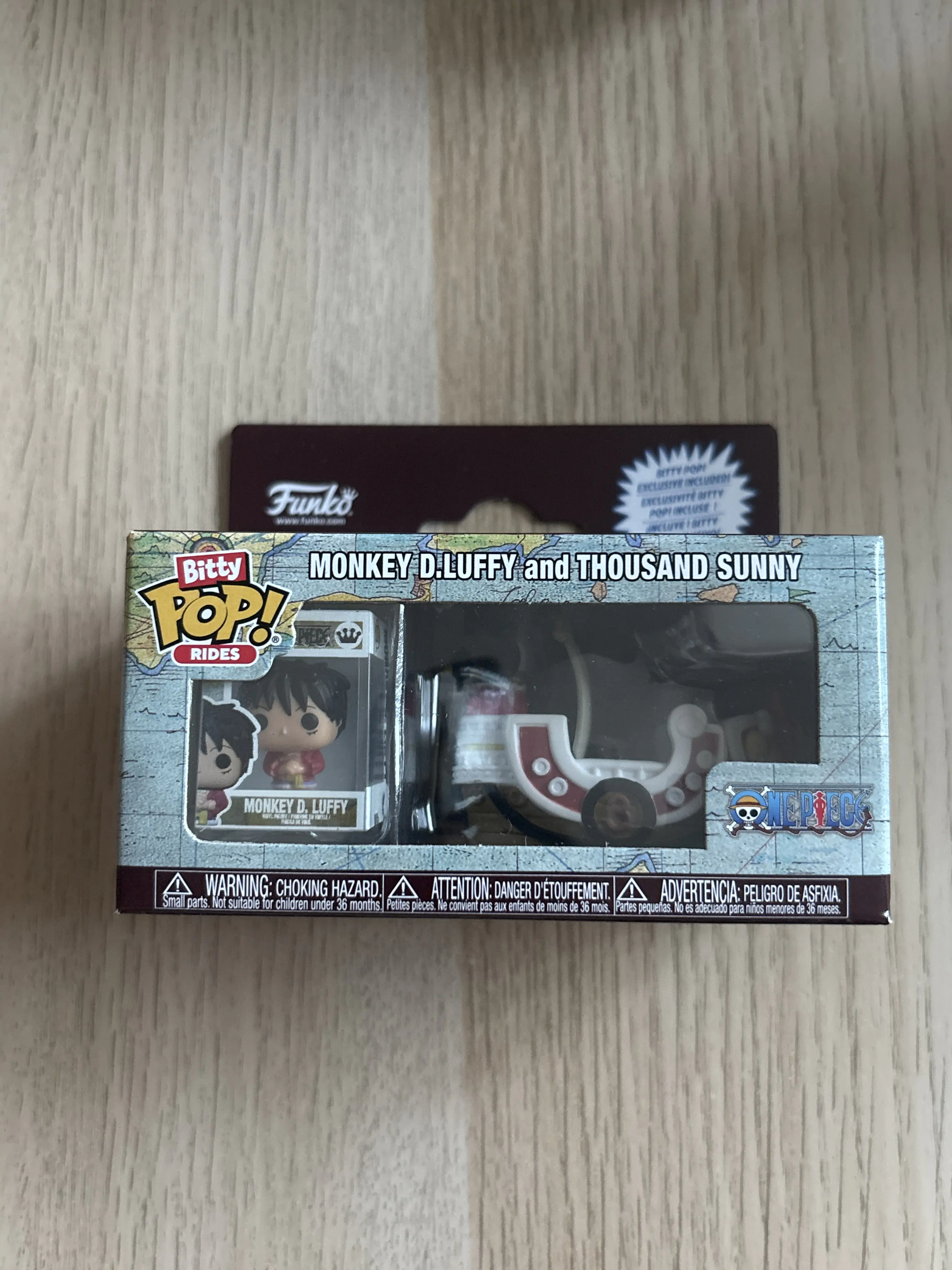 Bitty Funko POP figura Ride One Piece Monkey D. Luffy i Thousand Sunny fotografija proizvoda