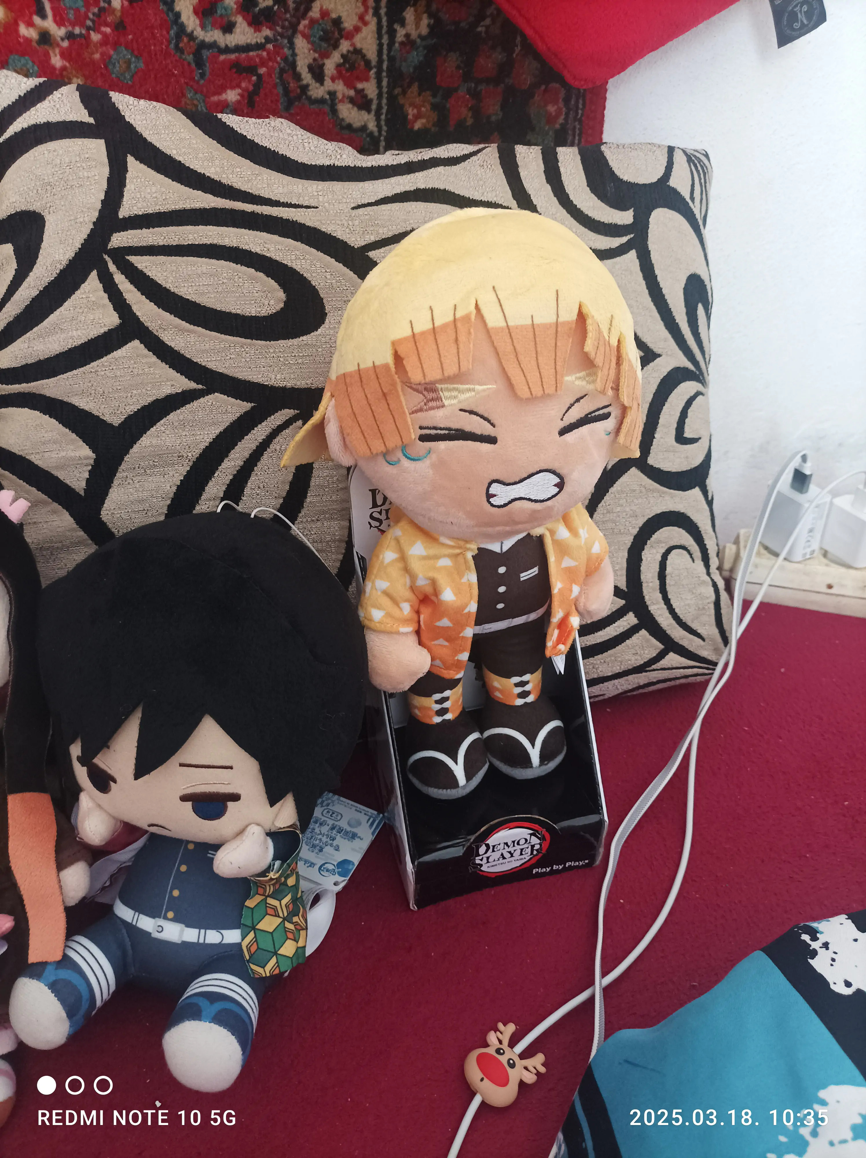 Demon Slayer Kimetsu no Yaiba Zenitsu Agatsuma plišana igračka 27 cm fotografija proizvoda