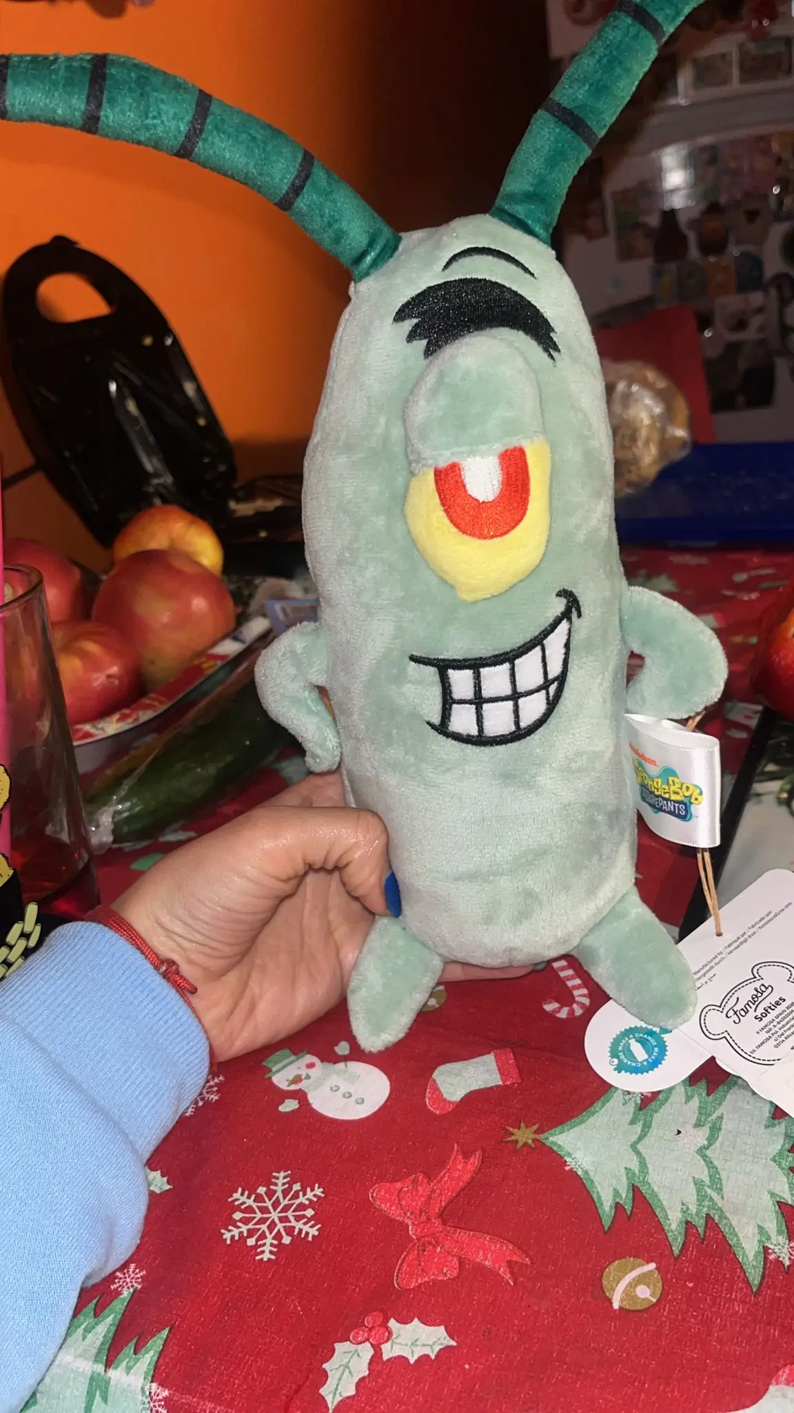 SpongeBob SquarePants Plankton plišana figura 25 cm fotografija proizvoda