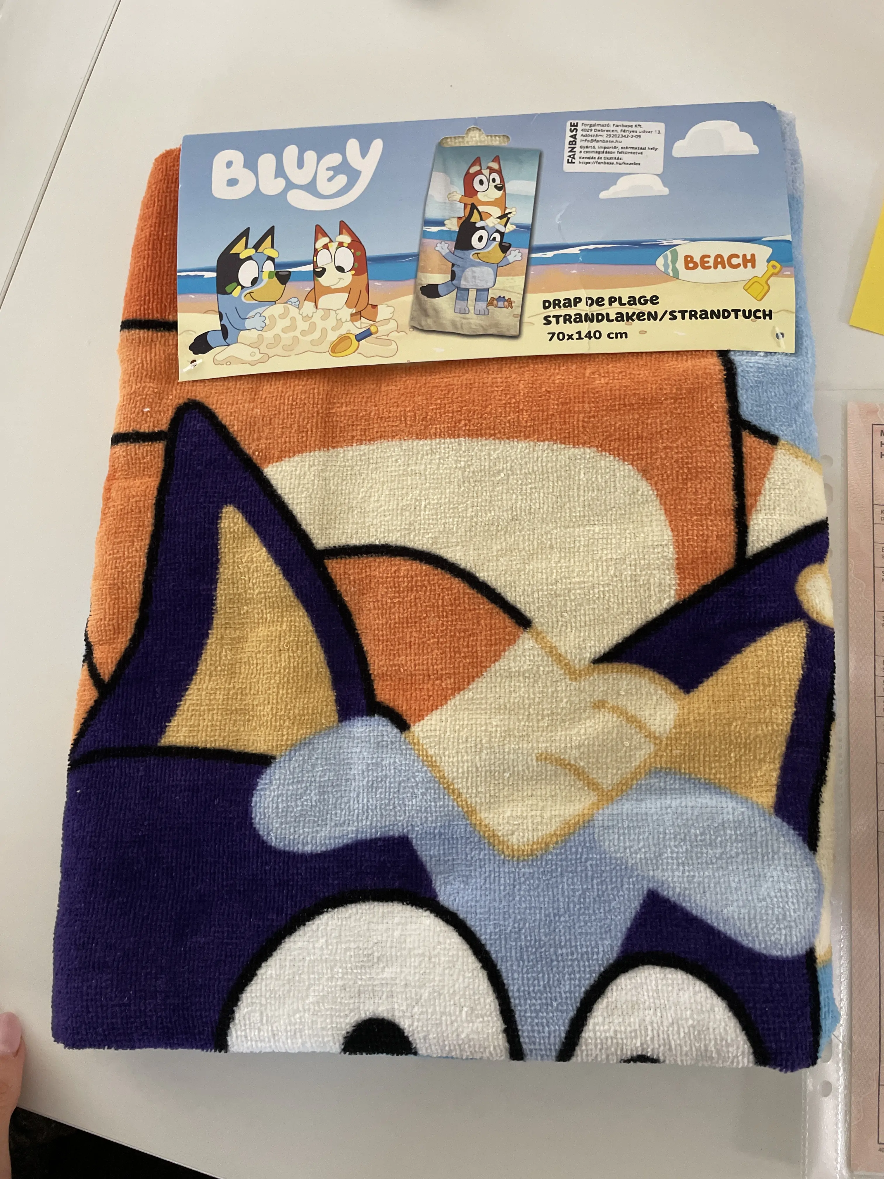 Bluey pamučni ručnik za plažu fotografija proizvoda