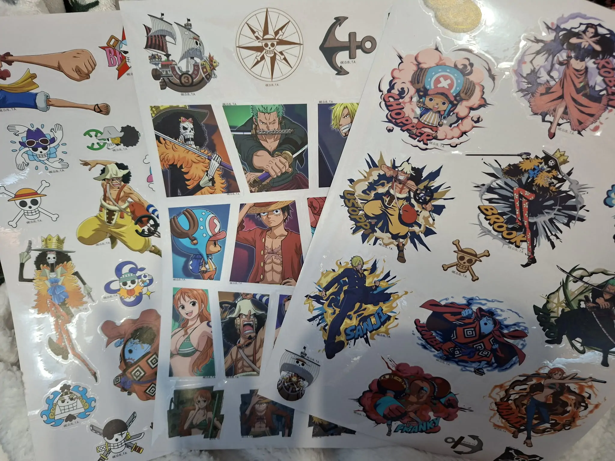 One Piece set uklonjivih naljepnica fotografija proizvoda