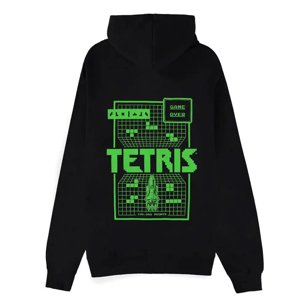 Tetris Game Over dukserica s kapuljačom i patentnim zatvaračem fotografija proizvoda