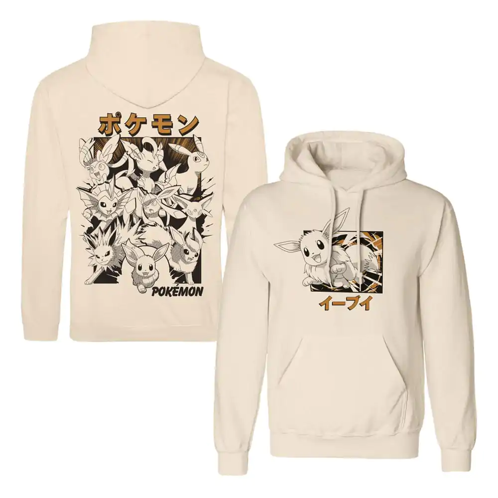 Pokémon Majica s kapuljačom Eevee Evolutions Katakana fotografija proizvoda