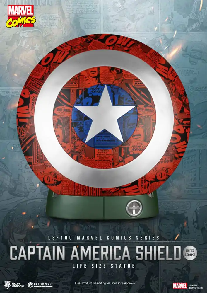 Marvel Comics PVC Captain America Shield Kip u prirodnoj veličini 64 cm fotografija proizvoda