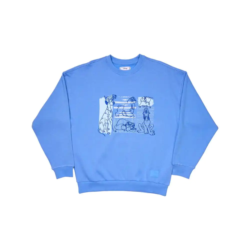 Disney Unisex Oversized Crewneck Sweatshirt Dogs & Cats majica fotografija proizvoda