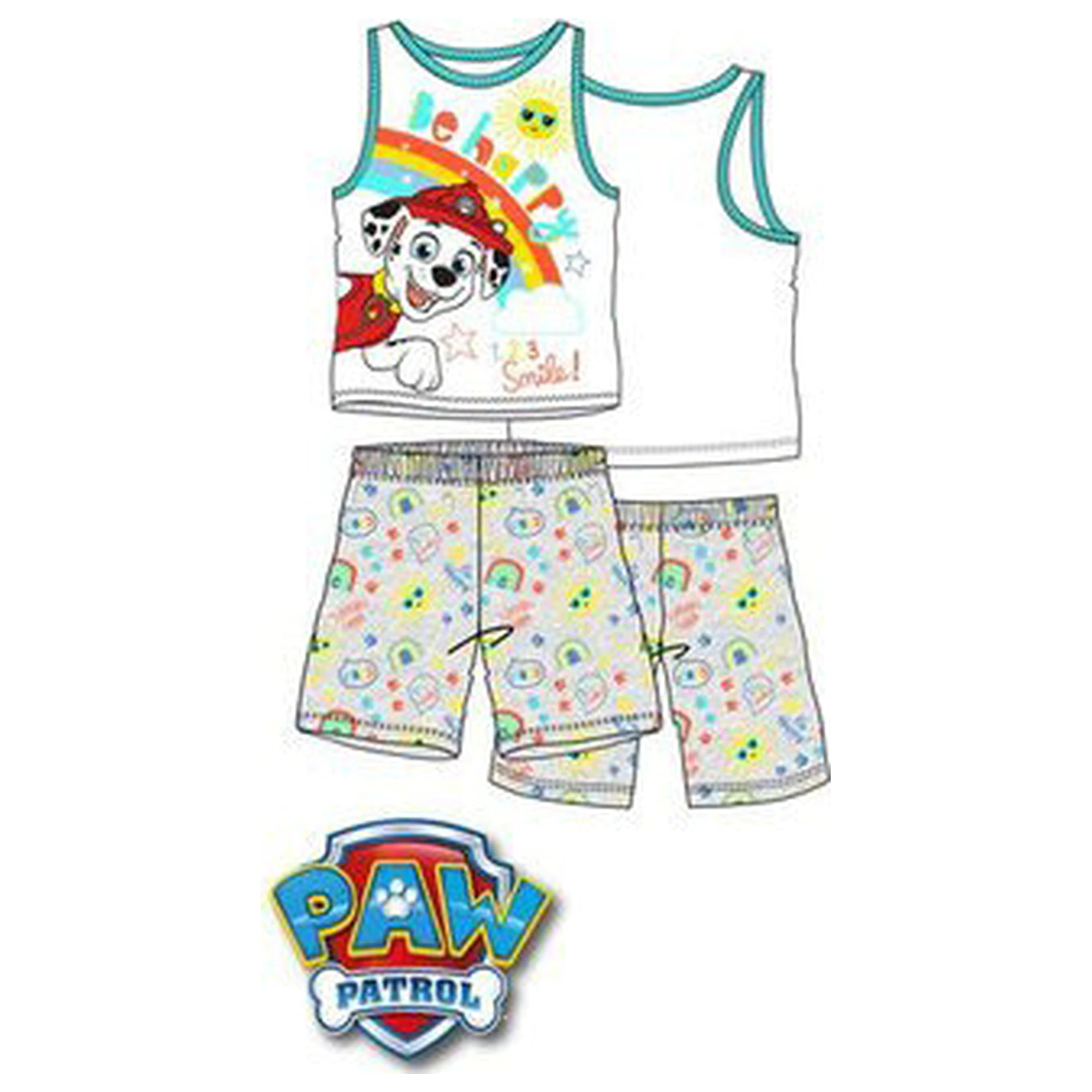 Paw Patrol Be Happy Dječja kratka pidžama fotografija proizvoda