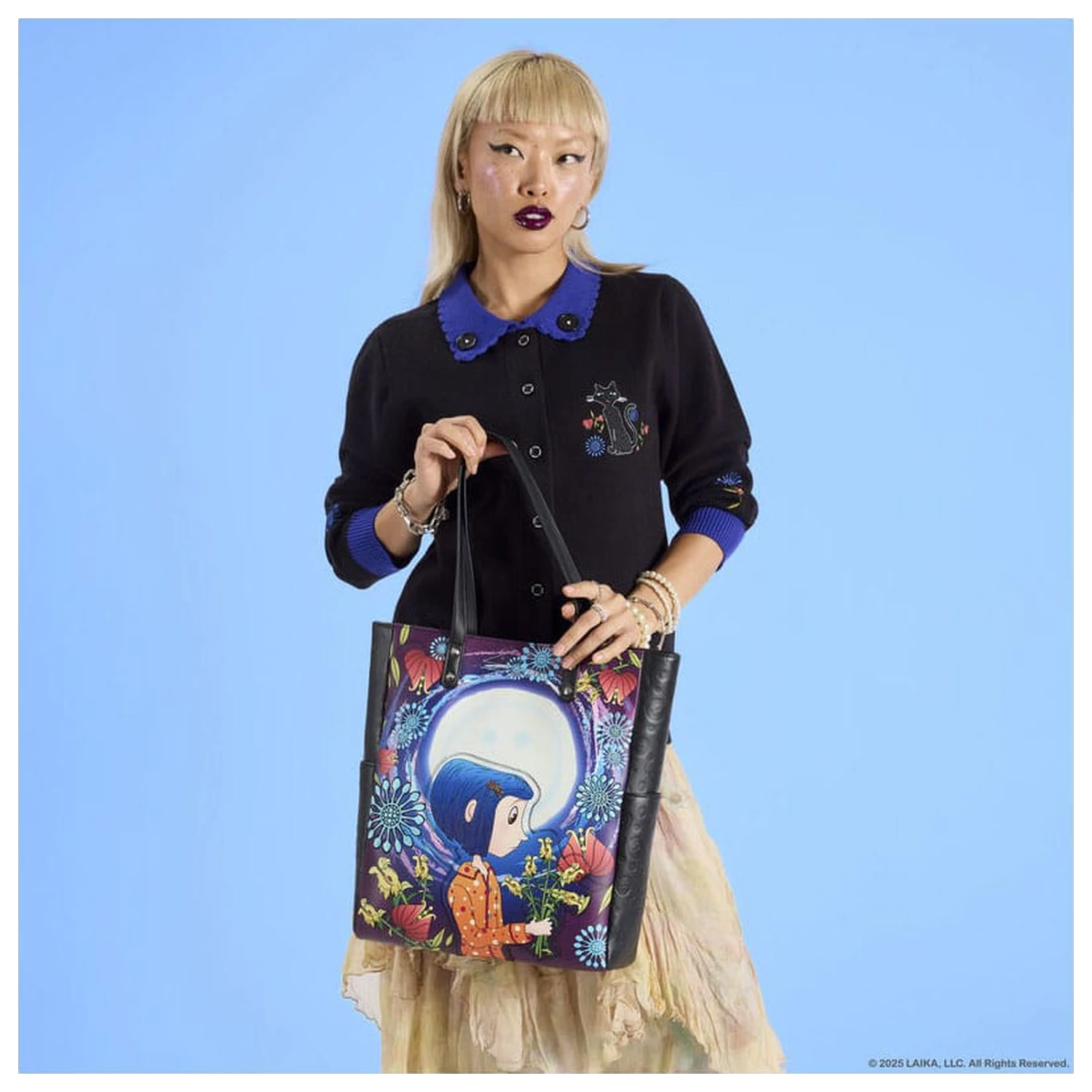 Pixar Coraline by Loungefly Kardigan Unisex Ovratnik Cat Dragonfly fotografija proizvoda