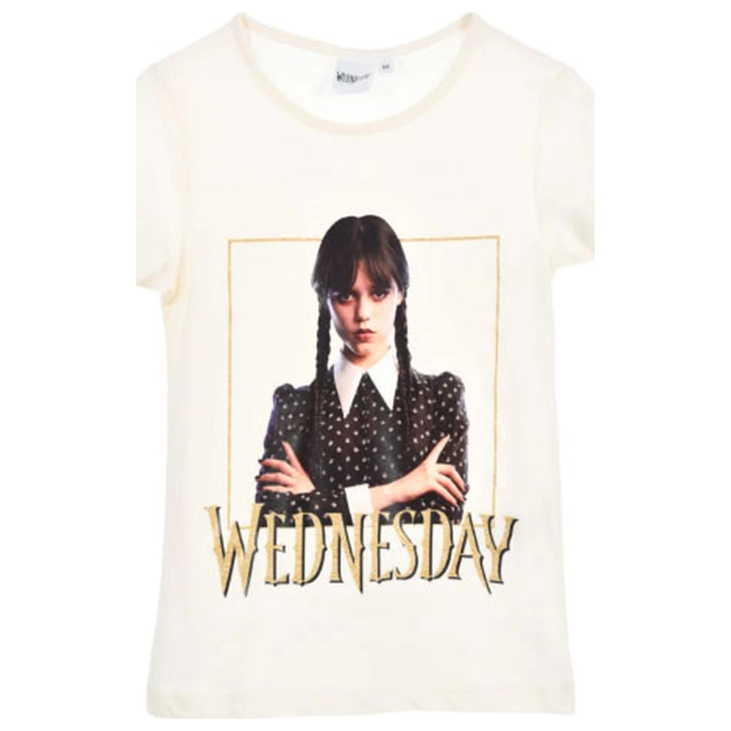 Wednesday Gloomy White Kids majica kratkih rukava, top fotografija proizvoda