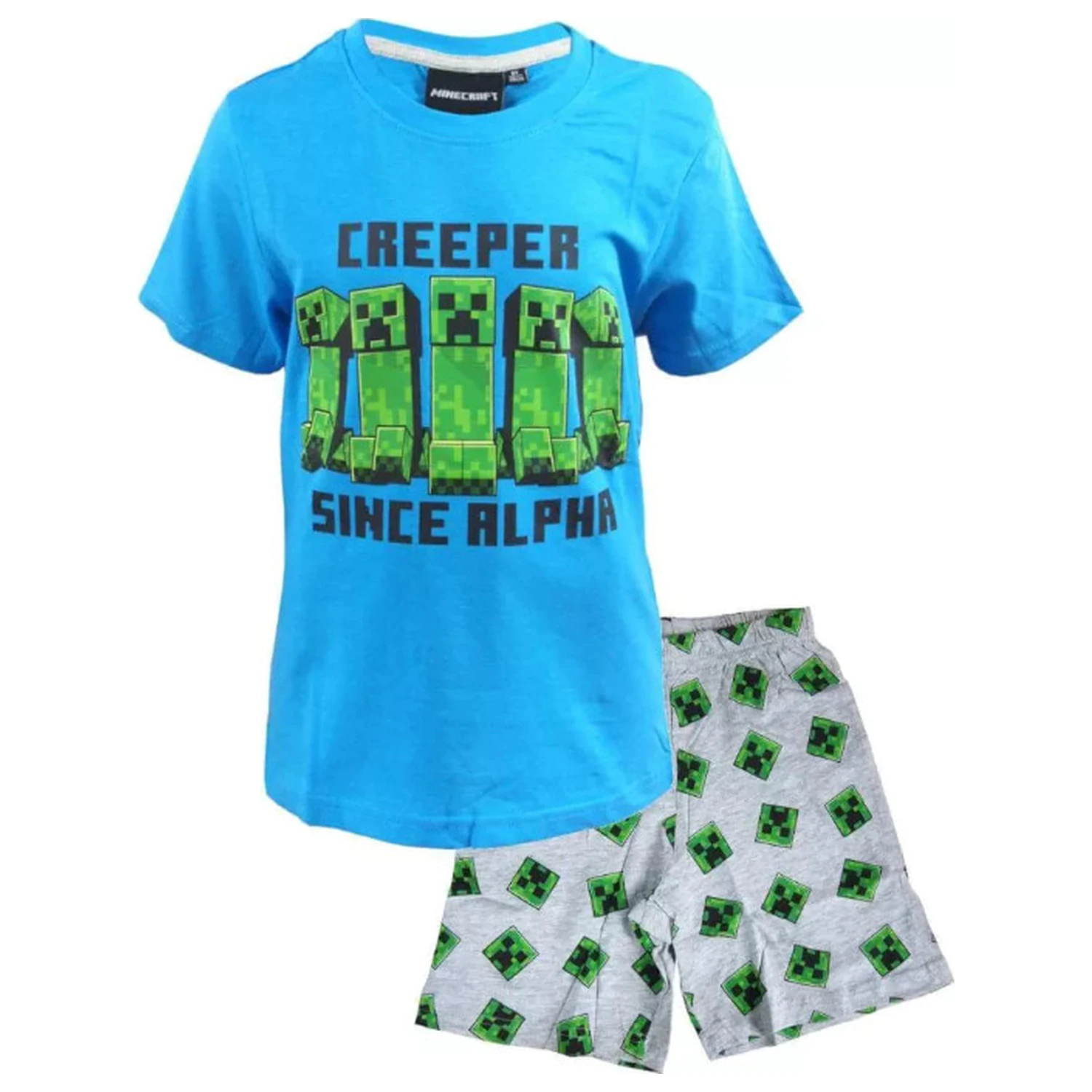 Minecraft Alpha dječja kratka pidžama fotografija proizvoda