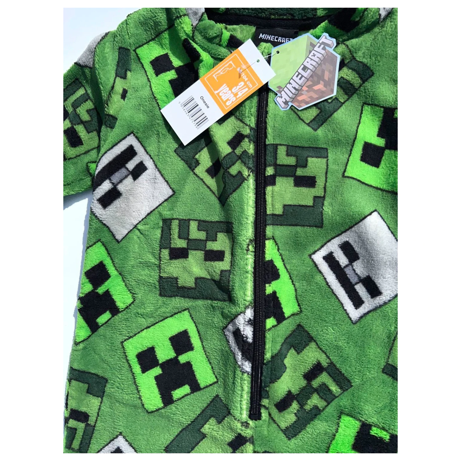 Minecraft Emerald Dječja Dugačka Pidžama, Sve u Jednom fotografija proizvoda