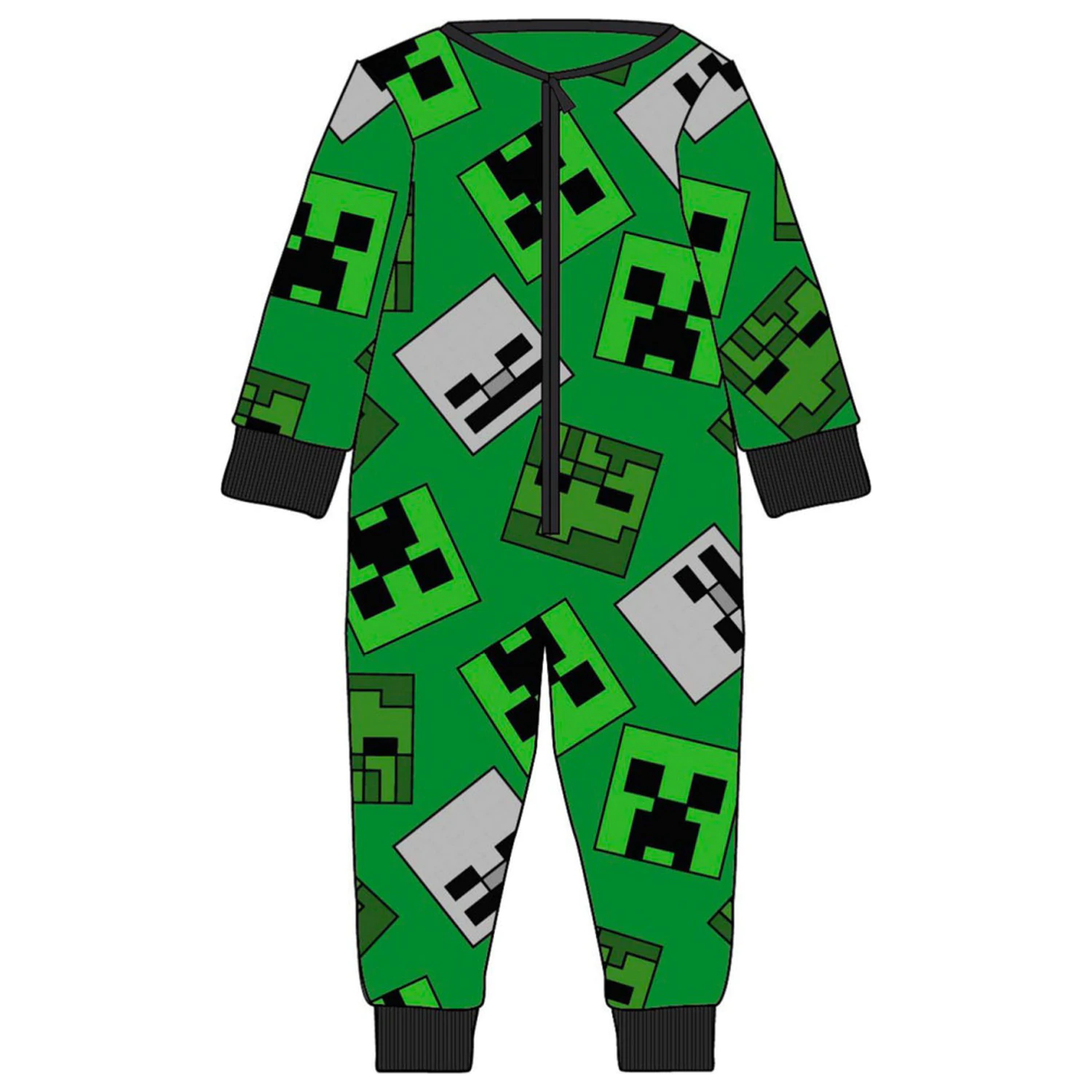 Minecraft Emerald Dječja Dugačka Pidžama, Sve u Jednom fotografija proizvoda