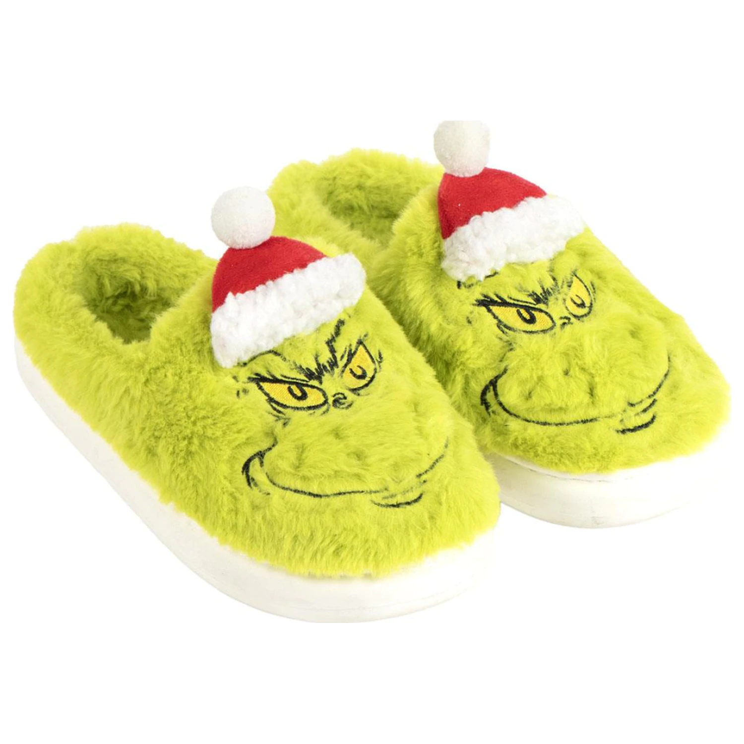 The Grinch Santa Hat Odrasle Zimske Papuče fotografija proizvoda