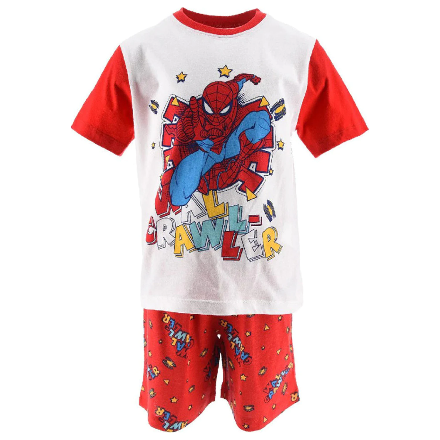 Spider-Man Wall Crawler Crvena Dječja Kratka pidžama fotografija proizvoda