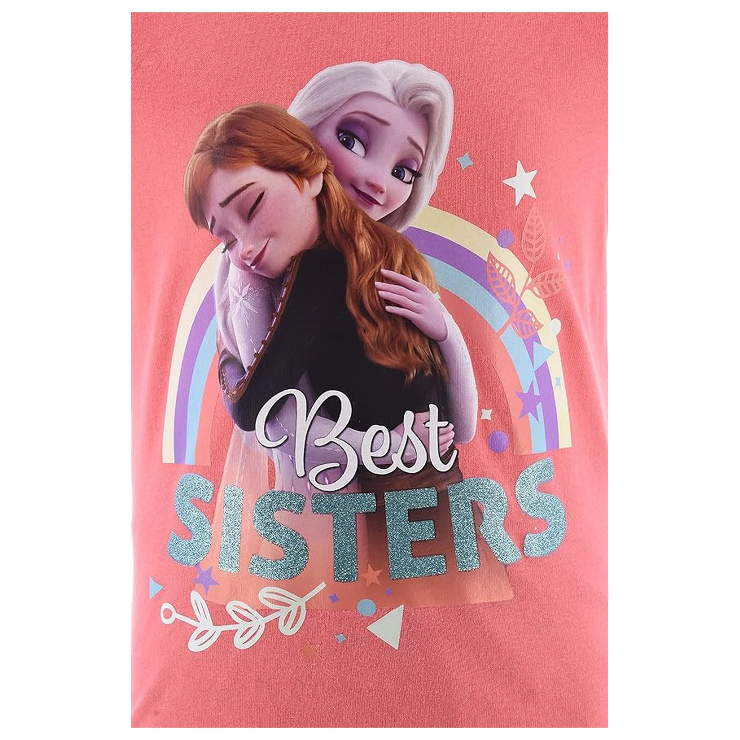 Disney Frozen Best Sisters Peach Dječja kratka pidžama fotografija proizvoda