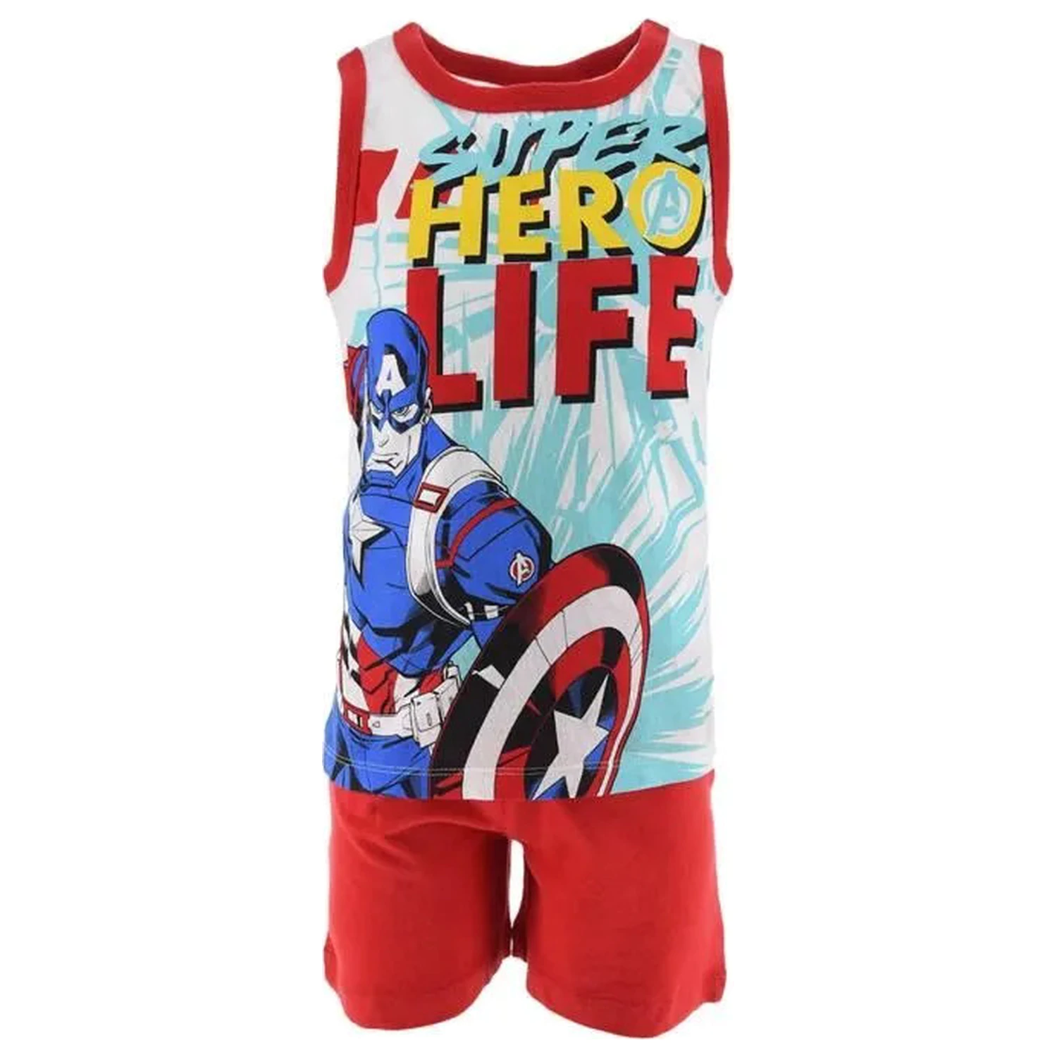 Avengers Hero Life Crvena kratka pidžama za djecu fotografija proizvoda