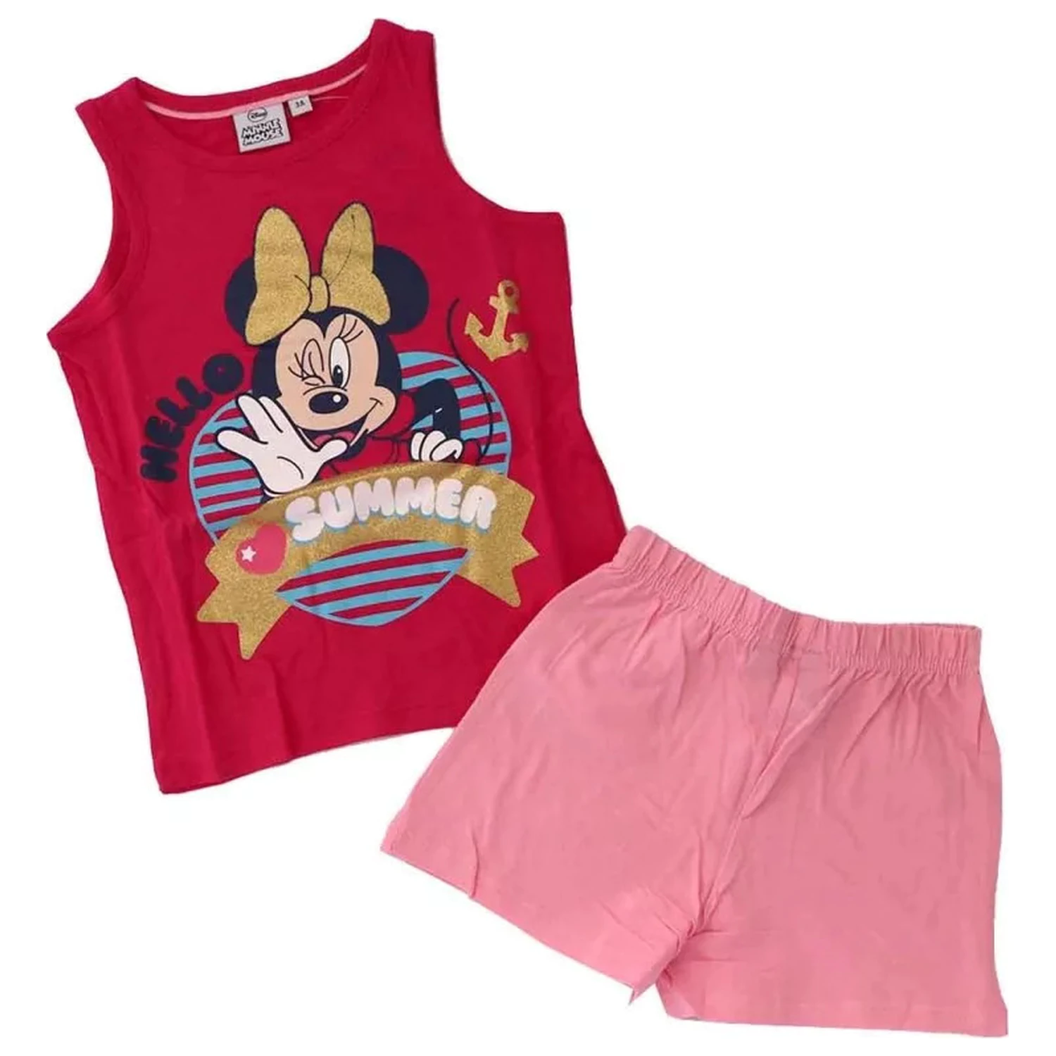 Disney Minnie Hello Summer Dječja kratka pidžama fotografija proizvoda