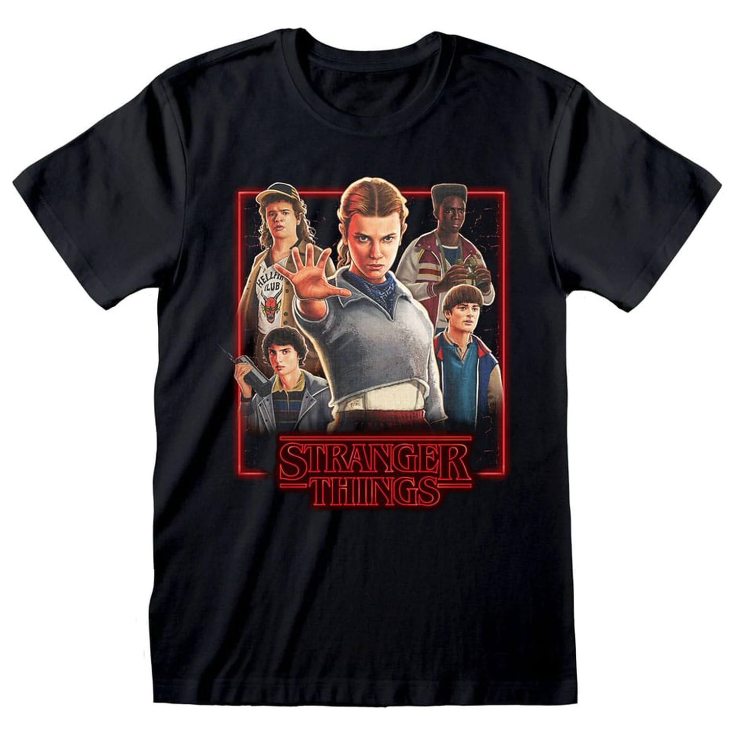 Stranger Things majica s likovima u svjetlećoj kutiji fotografija proizvoda