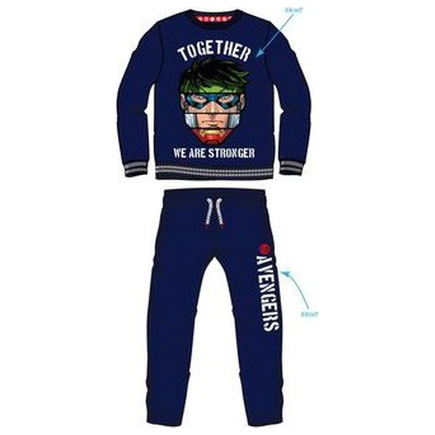 Avengers Together Blue dječja trenirka, jogging komplet fotografija proizvoda