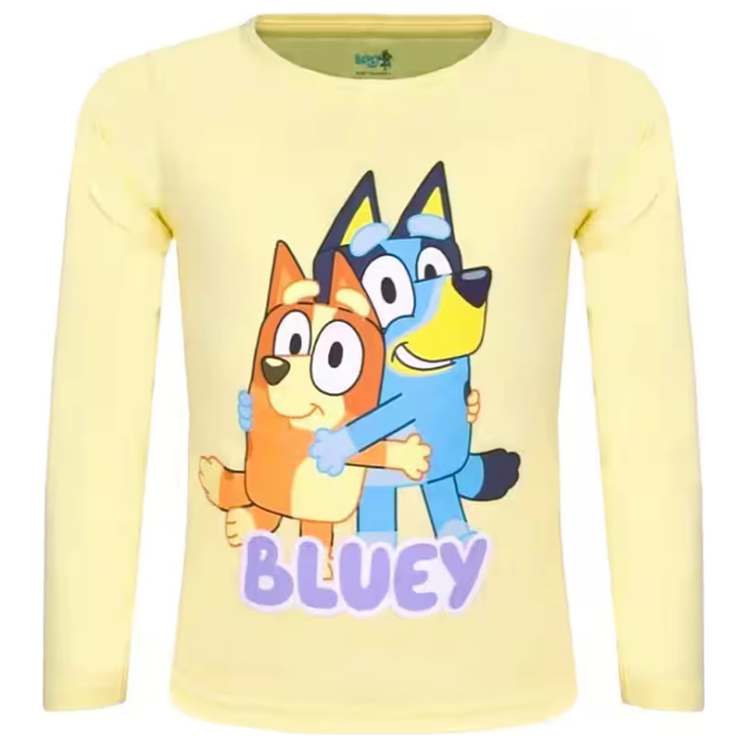 Bluey Hug Žuta Dječja majica dugih rukava, Top fotografija proizvoda