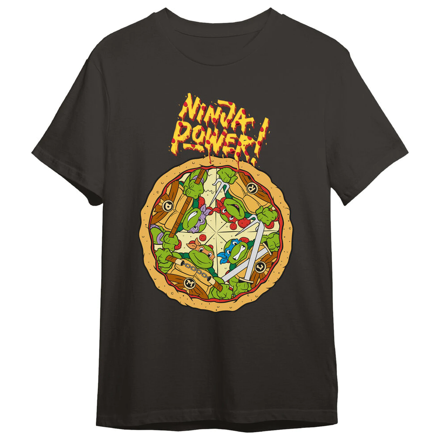 Teenage Mutant Ninja Turtles Pizza odrasla majica fotografija proizvoda