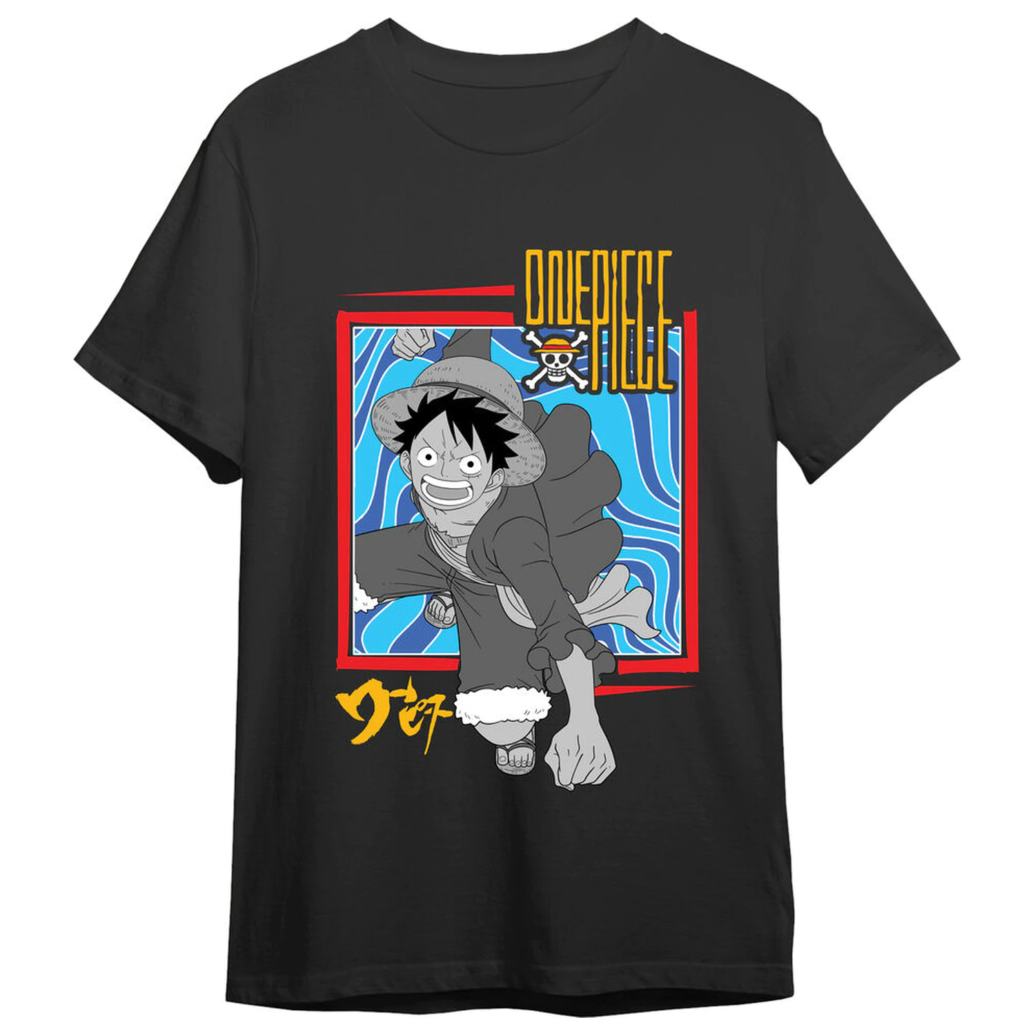 One Piece Monkey D. Luffy Attack majica za odrasle fotografija proizvoda