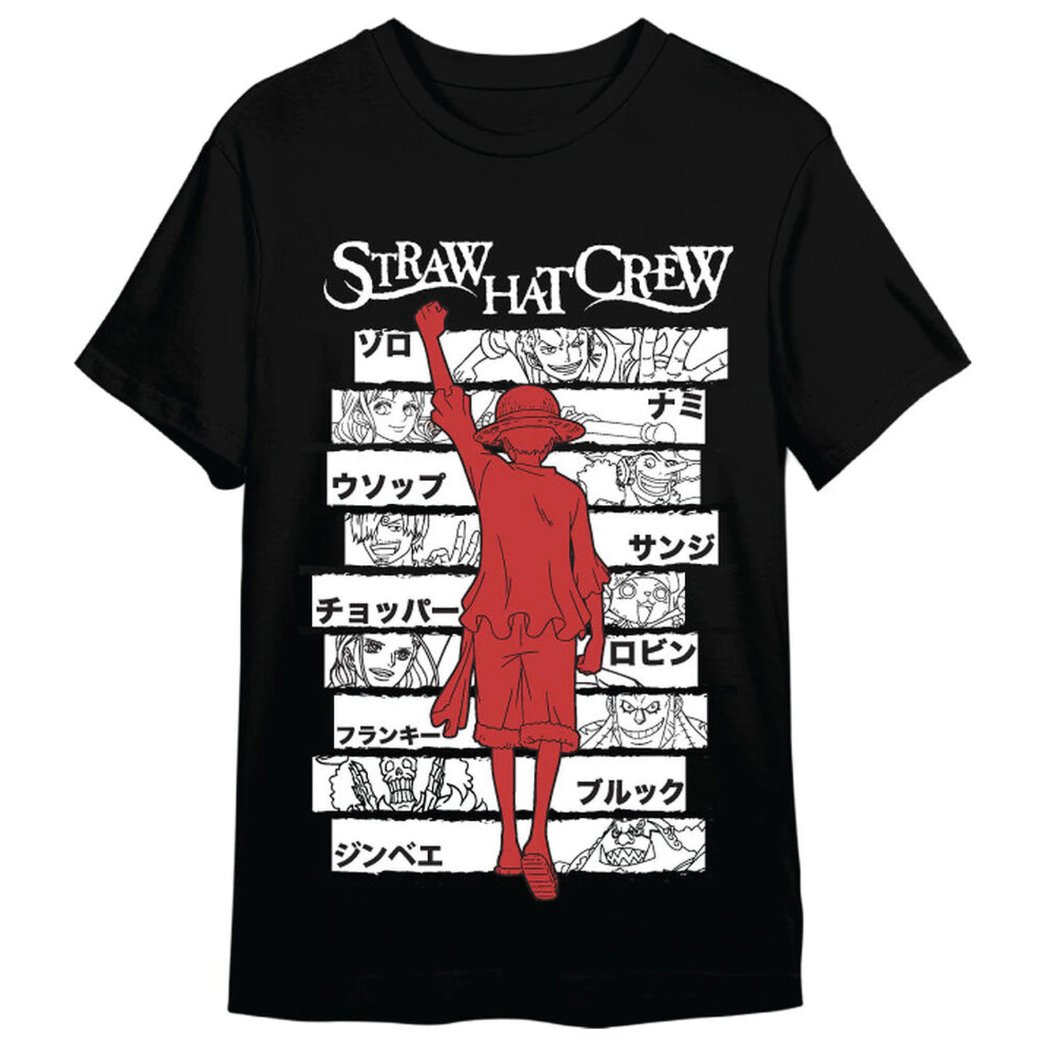 One Piece Monkey D. Luffy Straw Hat Crew odrasla majica fotografija proizvoda