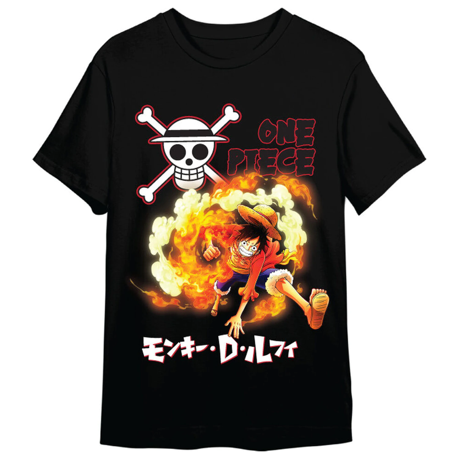 One Piece Monkey D. Luffy Attack majica za odrasle fotografija proizvoda
