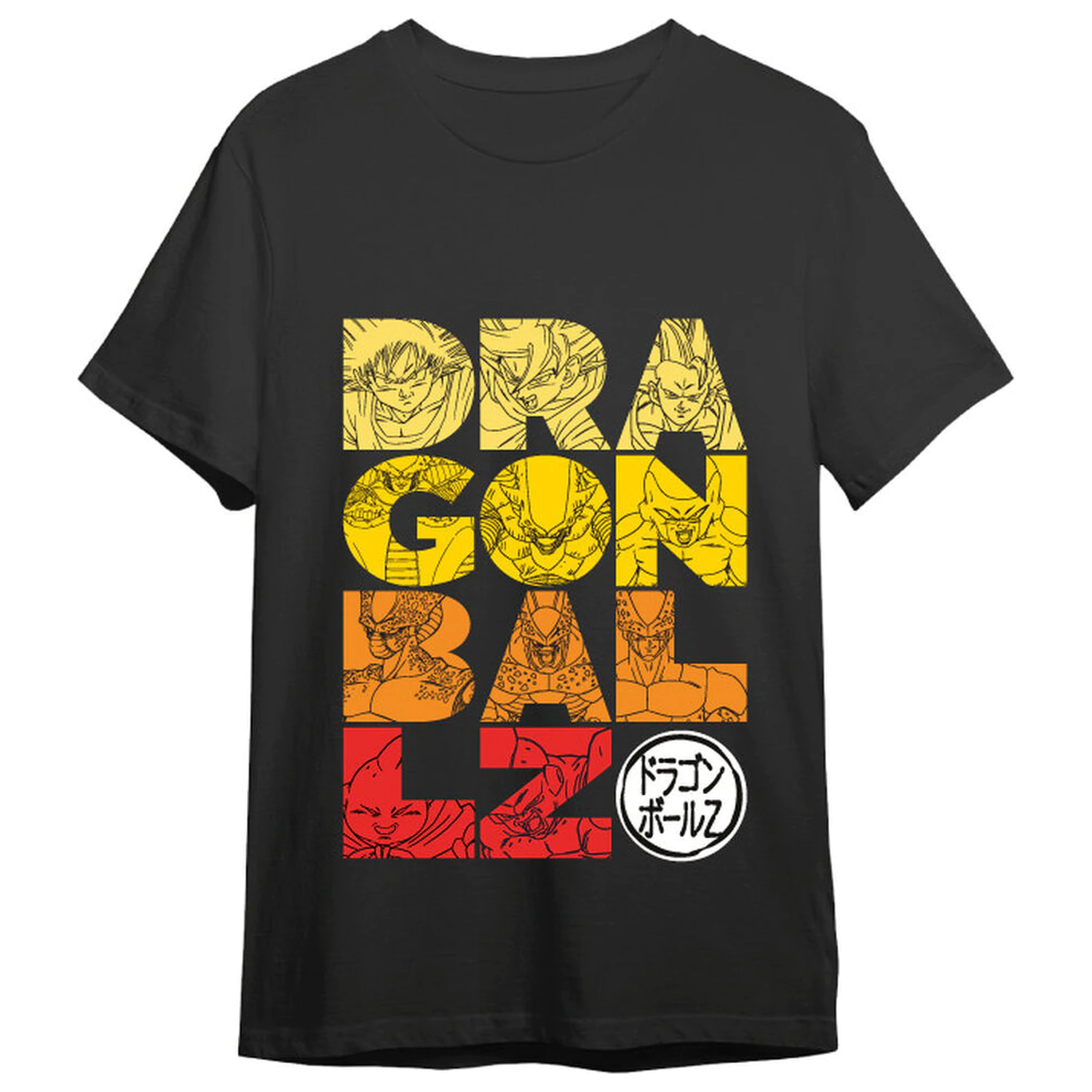 Dragon Ball Z Letters majica za odrasle fotografija proizvoda