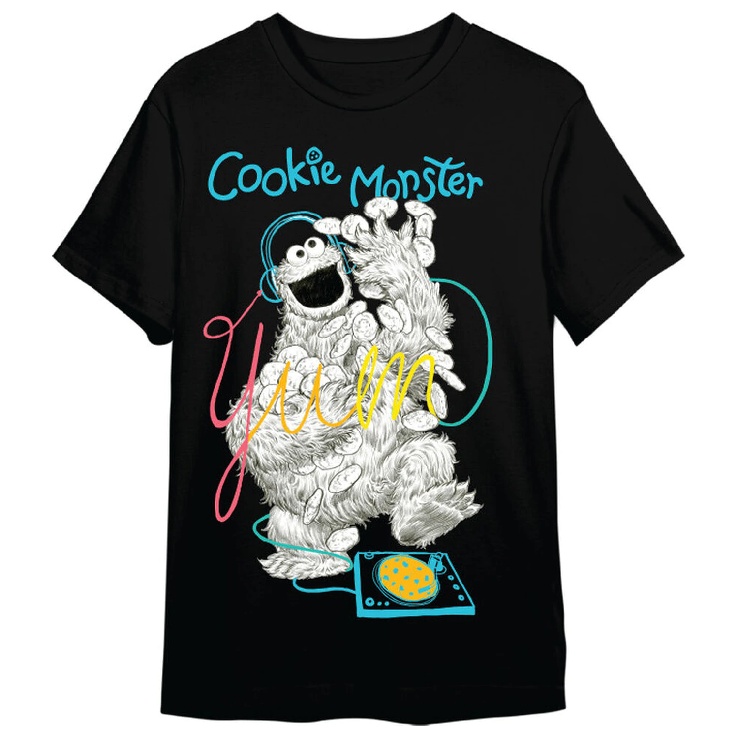 Sesame Street Triki Cookie Monster majica za odrasle fotografija proizvoda