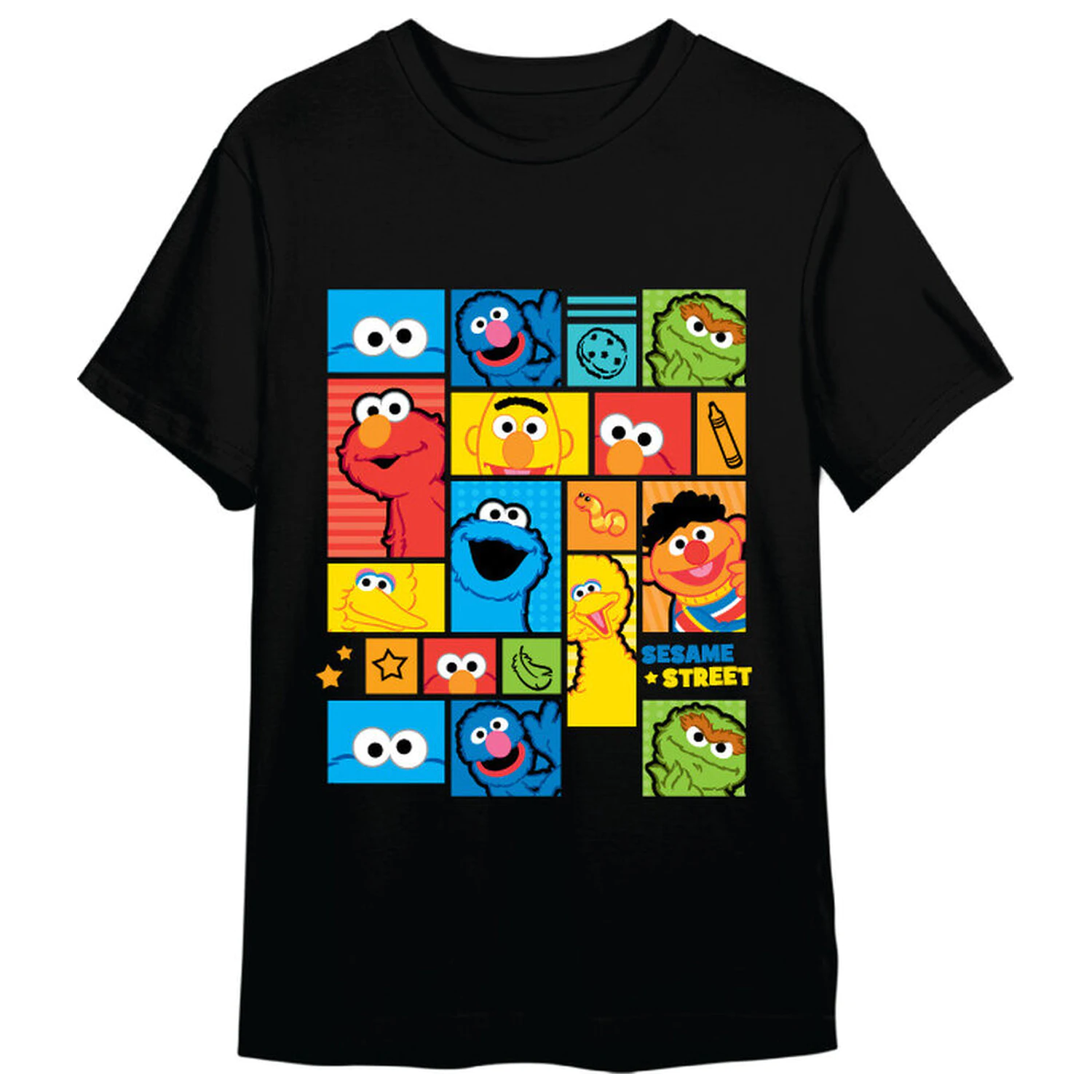 Sesame Street Characters odrasla majica fotografija proizvoda