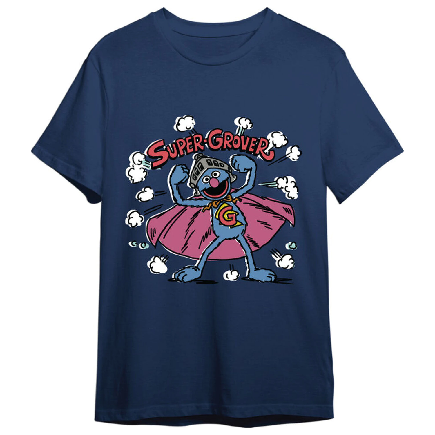 Sesame Street Super Grover majica za odrasle fotografija proizvoda
