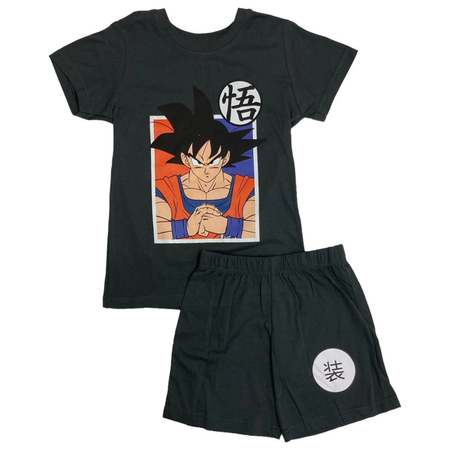 Dragon Ball Saiyan Black Dječja kratka pidžama fotografija proizvoda