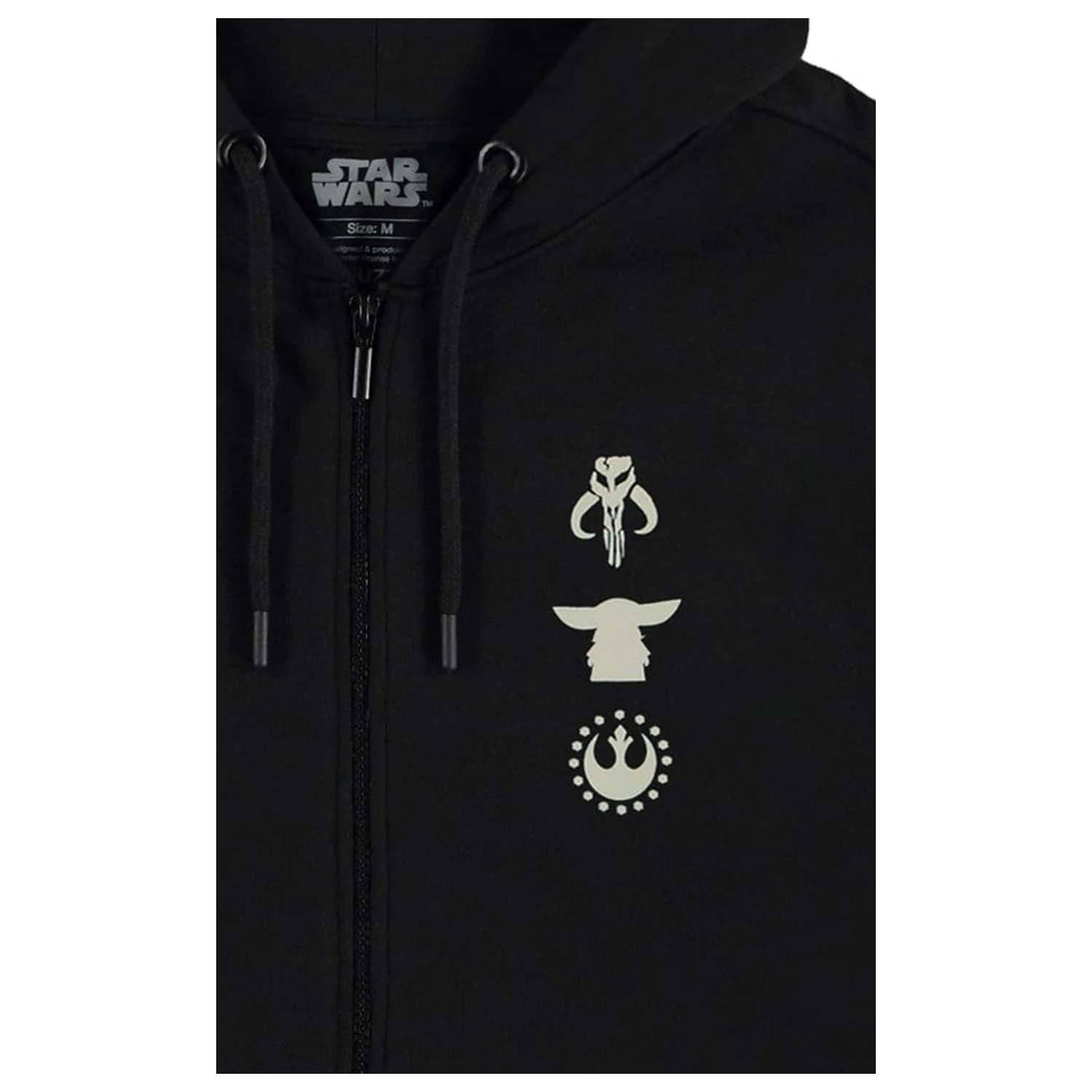Star Wars: The Mandalorian & Grogu zip hoodie Mythosaur Skull  fotografija proizvoda