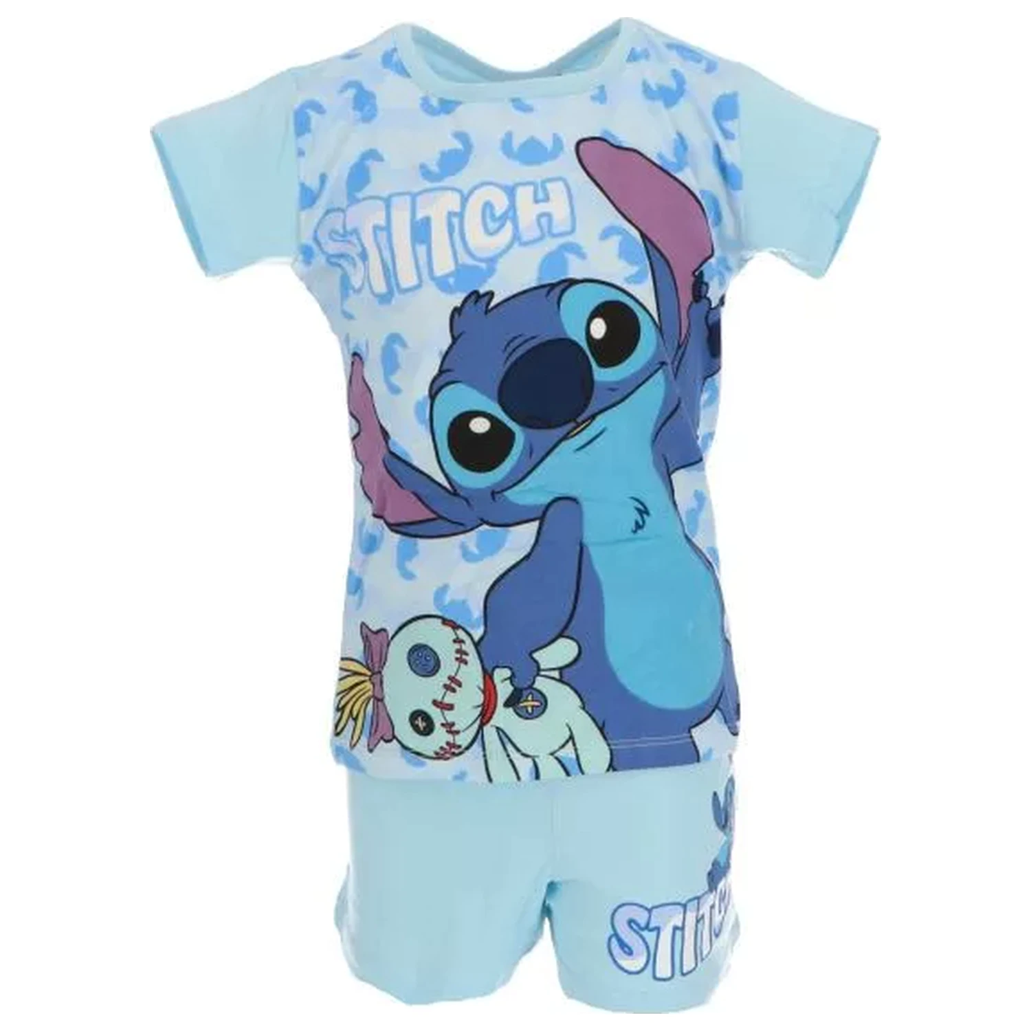 Stitch Scrump Blue kratka dječja pidžama fotografija proizvoda
