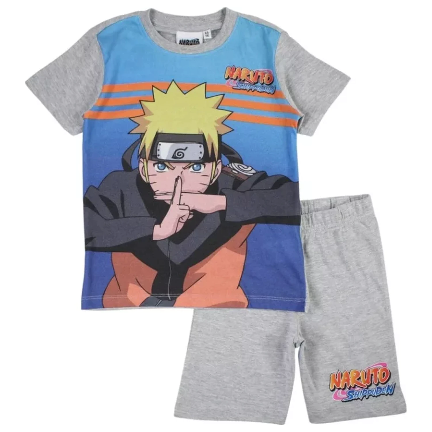 Naruto Shadow Clone Grey Dječja kratka pidžama fotografija proizvoda