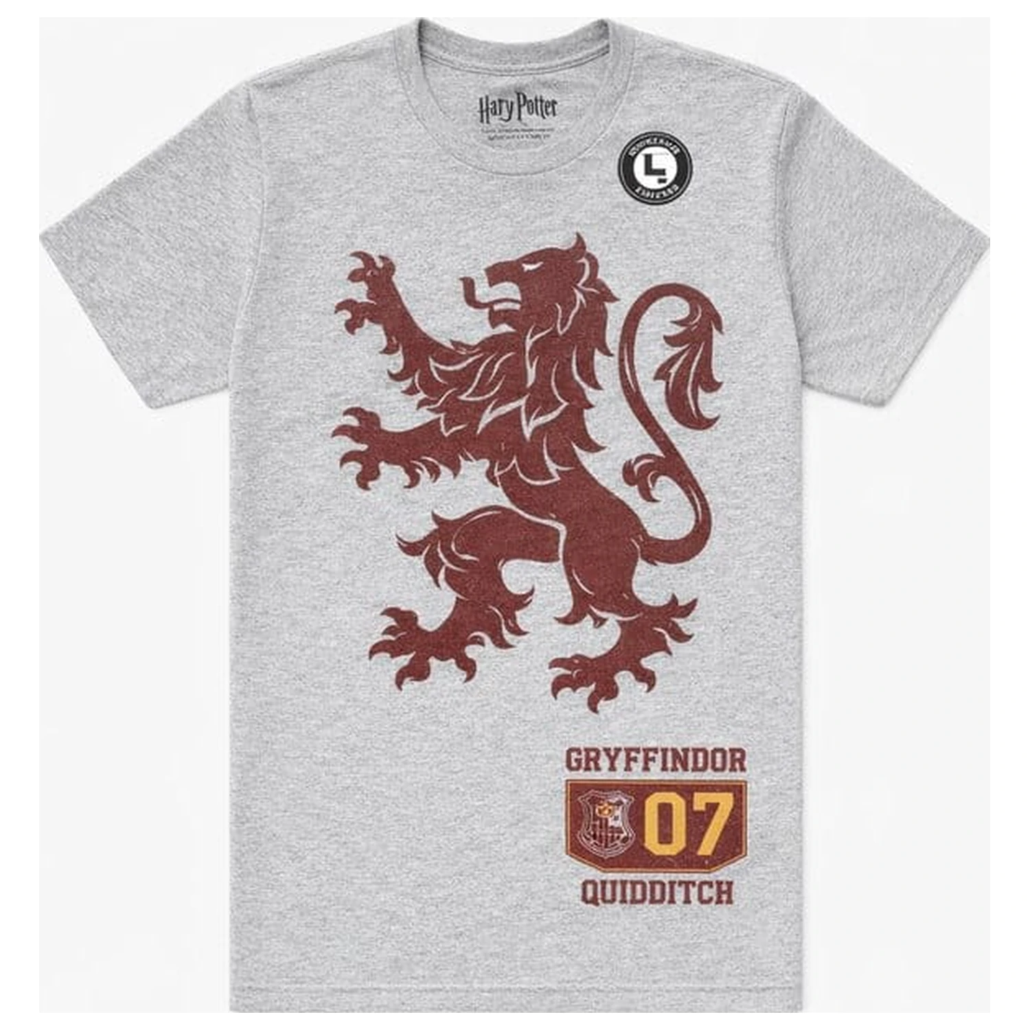 Harry Potter Majica Gryffindor 07 Quidditch Lion Crest fotografija proizvoda