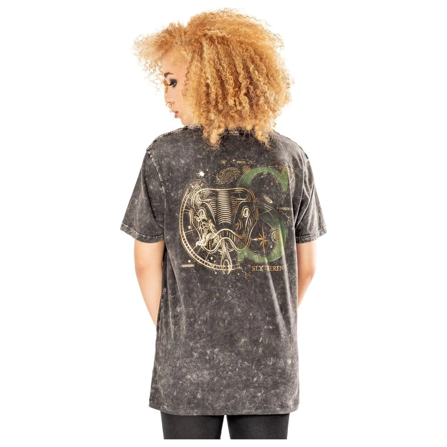 Harry Potter majica Slytherin Acid Wash fotografija proizvoda