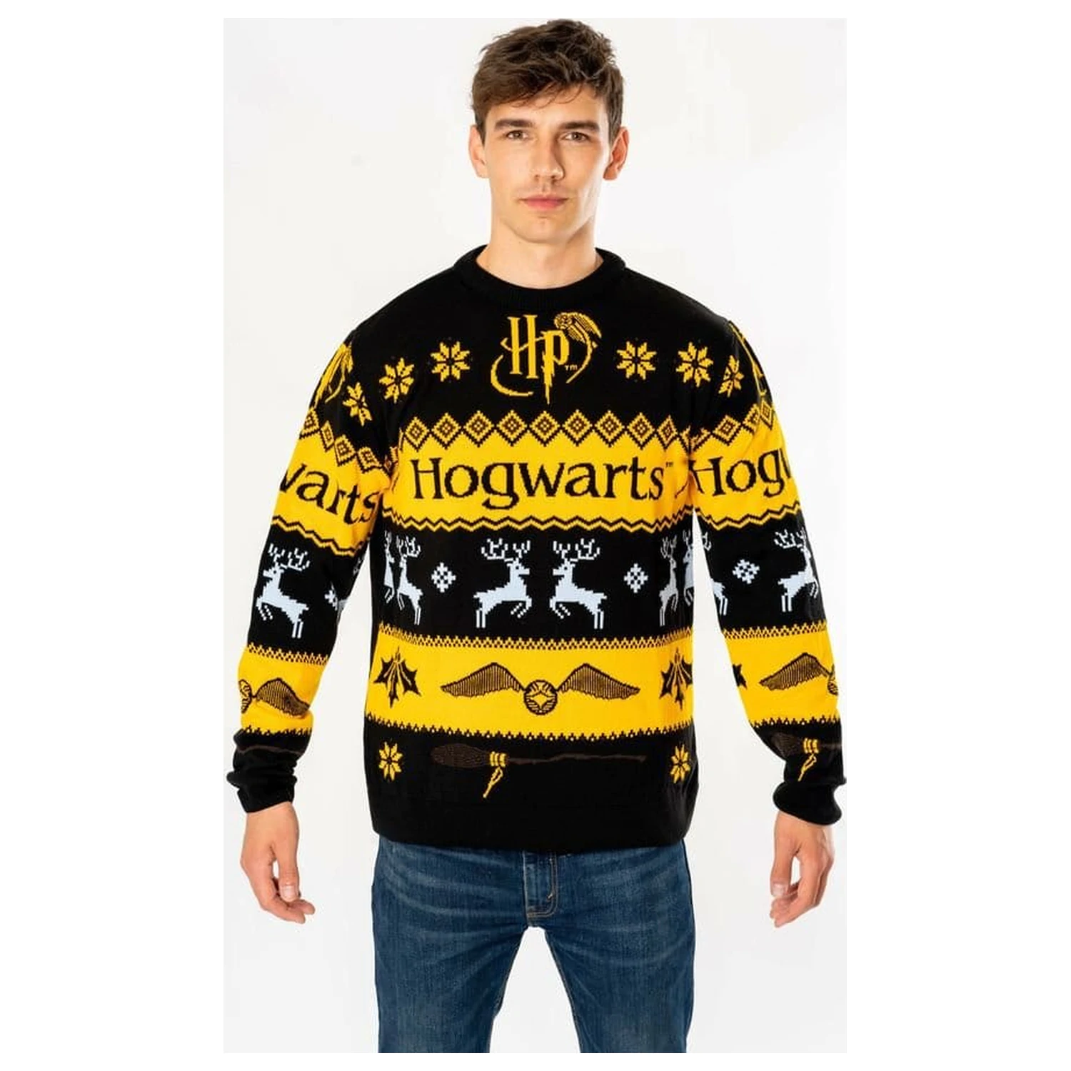 Harry Potter Božićni Džemper Deluxe Hogwarts Pleteni fotografija proizvoda