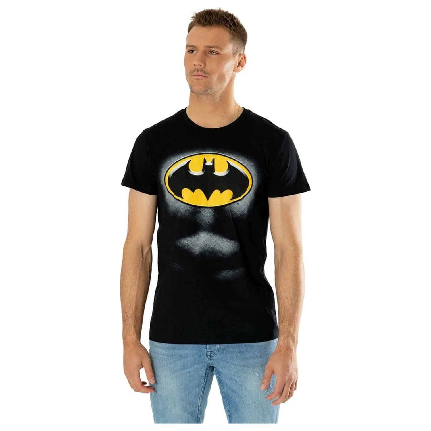 DC Comics majica Batman Logo Ripped Bevel fotografija proizvoda